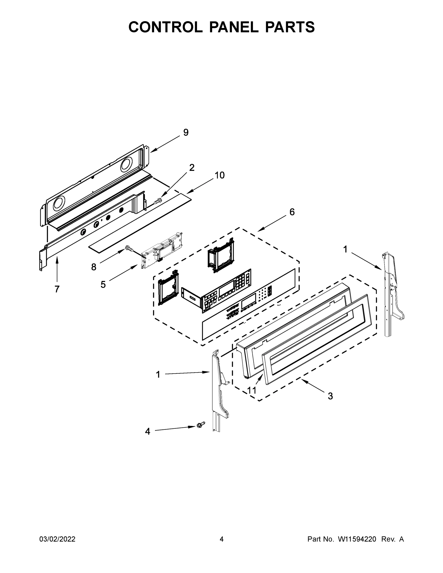 03 - CONTROL PANEL PARTS