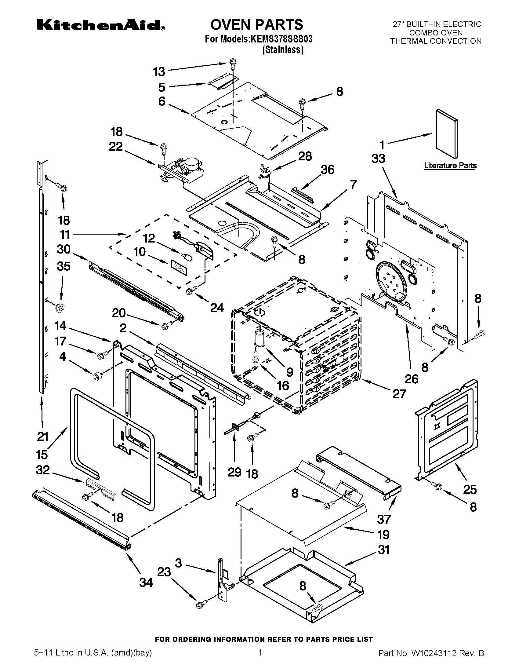 01 - OVEN PARTS