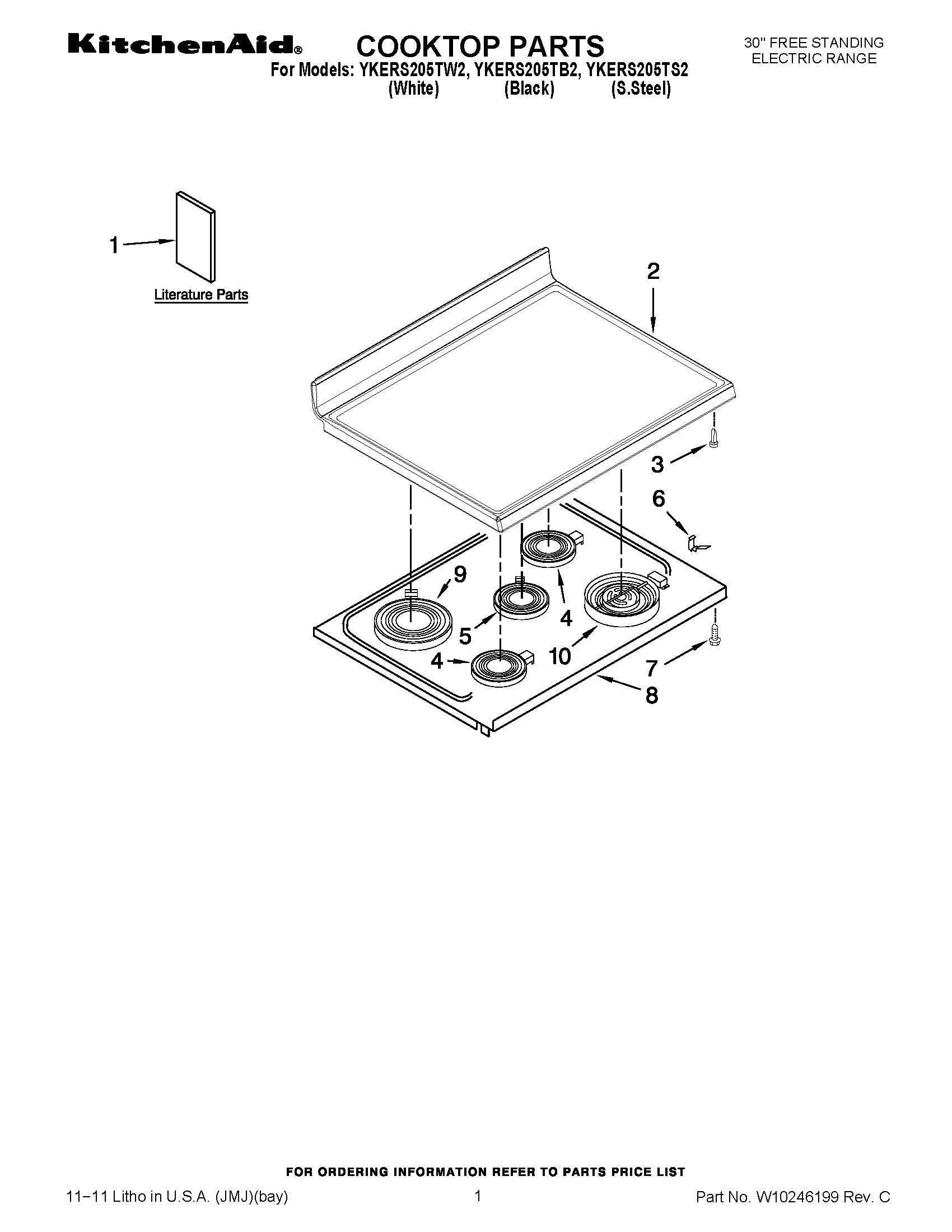 01 - COOKTOP PARTS