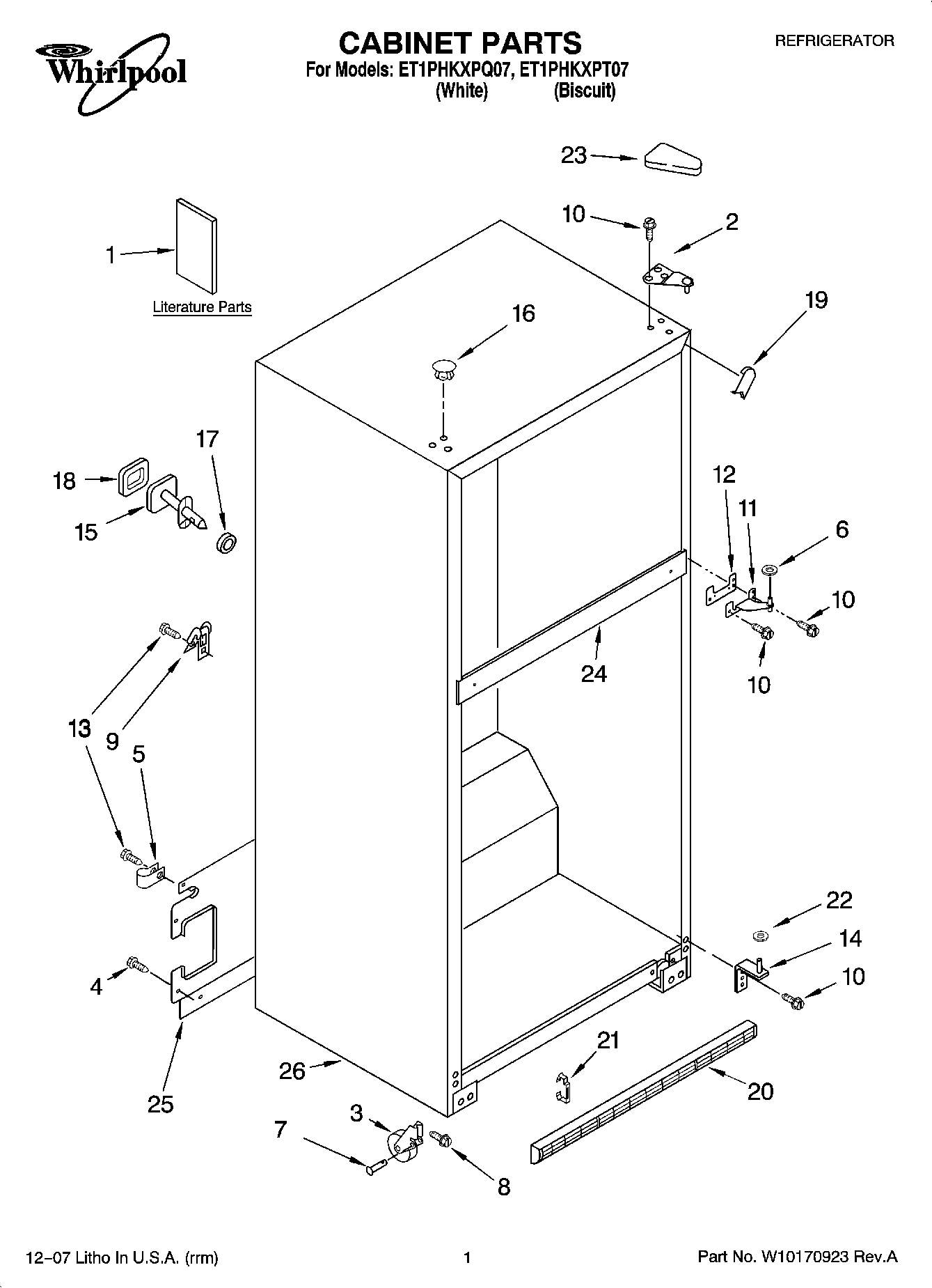 01 - CABINET PARTS