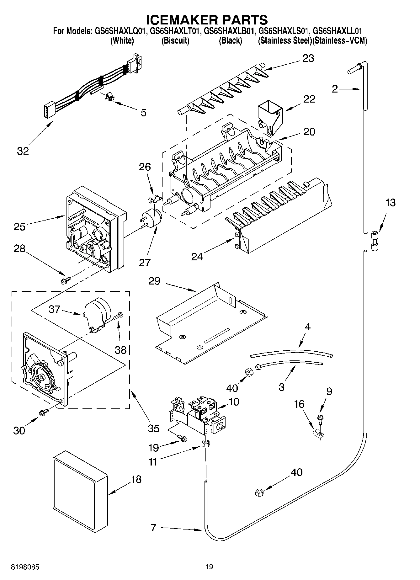 12 - ICE MAKER, OPTIONAL