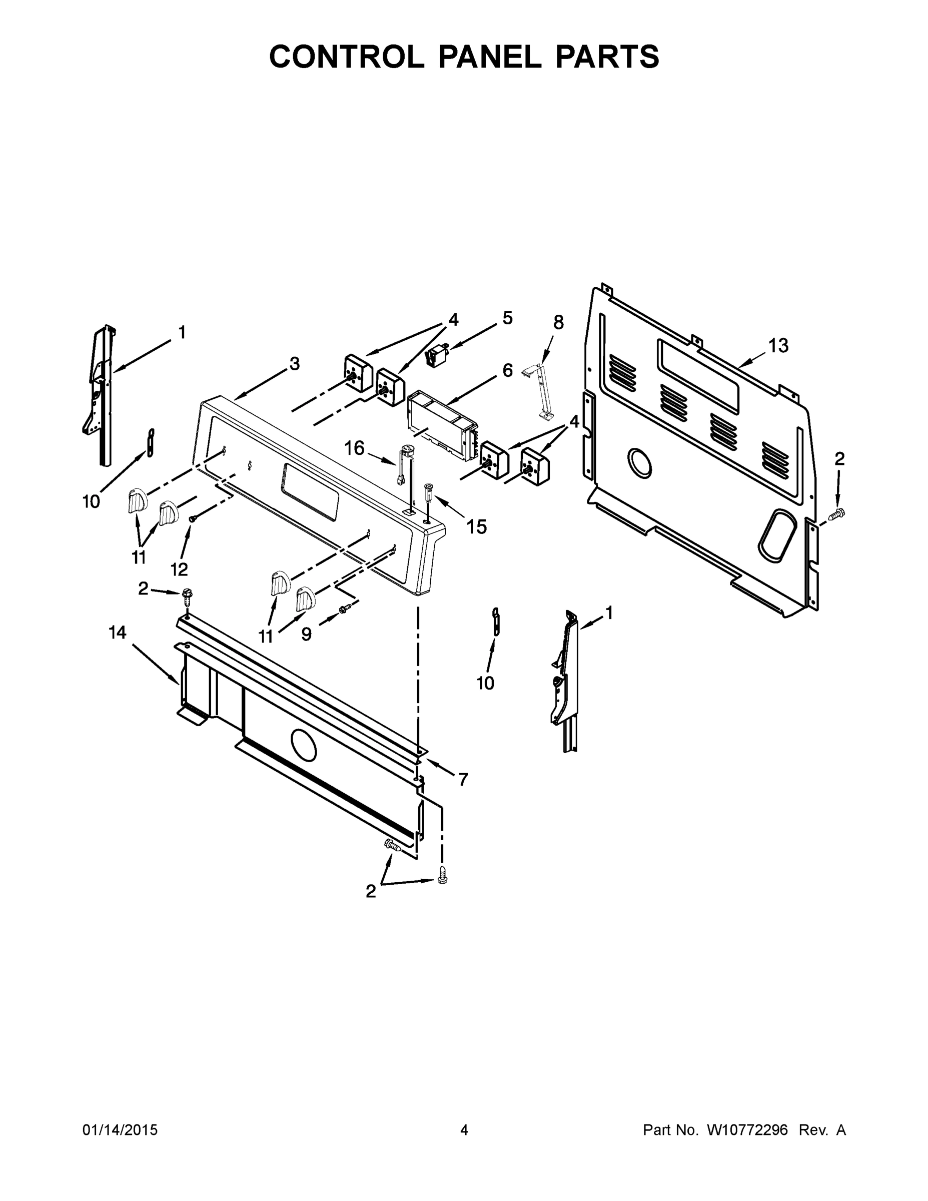 03 - CONTROL PANEL PARTS