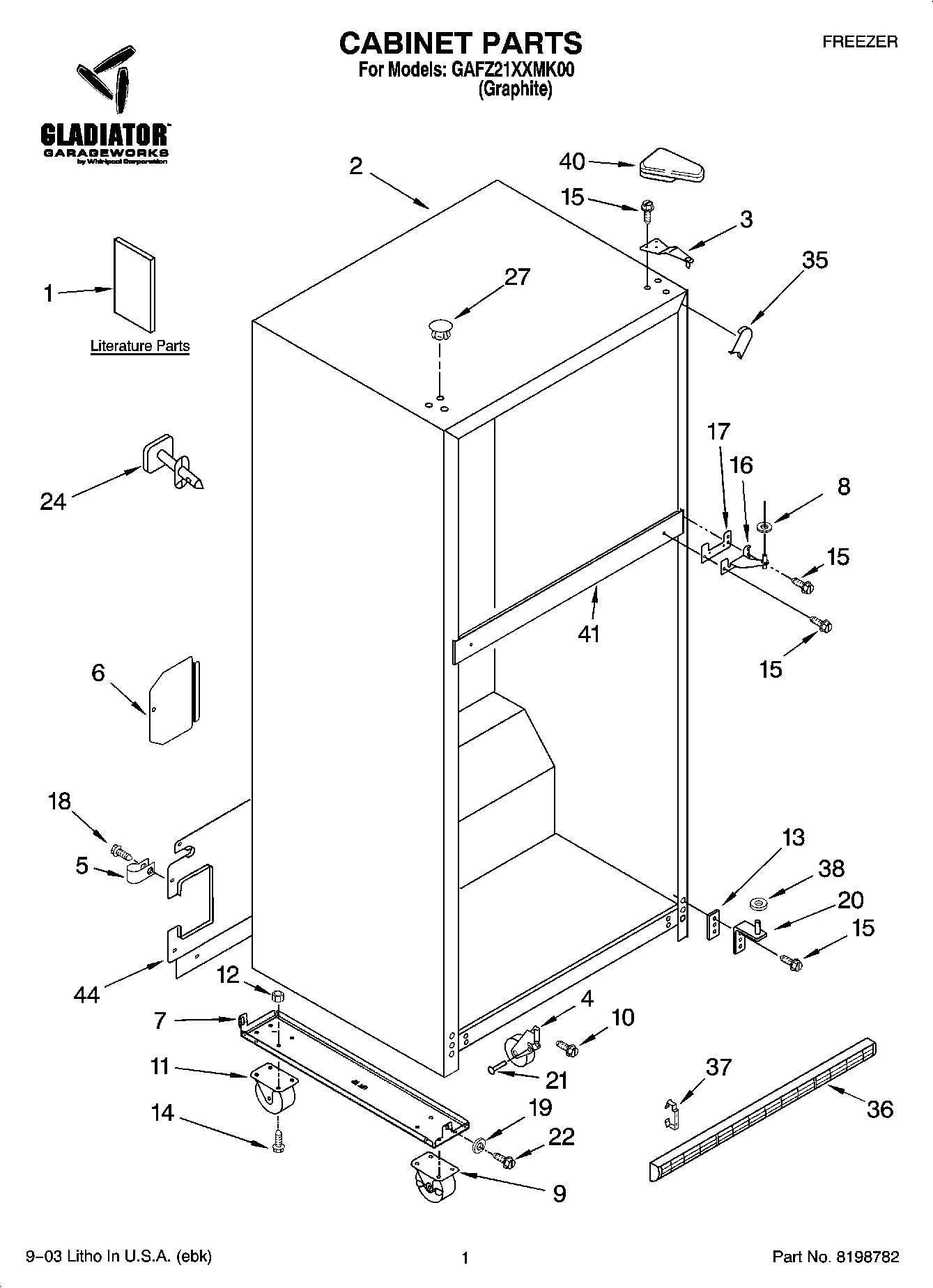 01 - CABINET PARTS