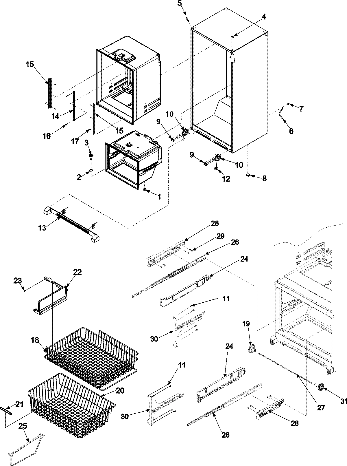 06 - INTERIOR CABINET & FREEZER SHELVES