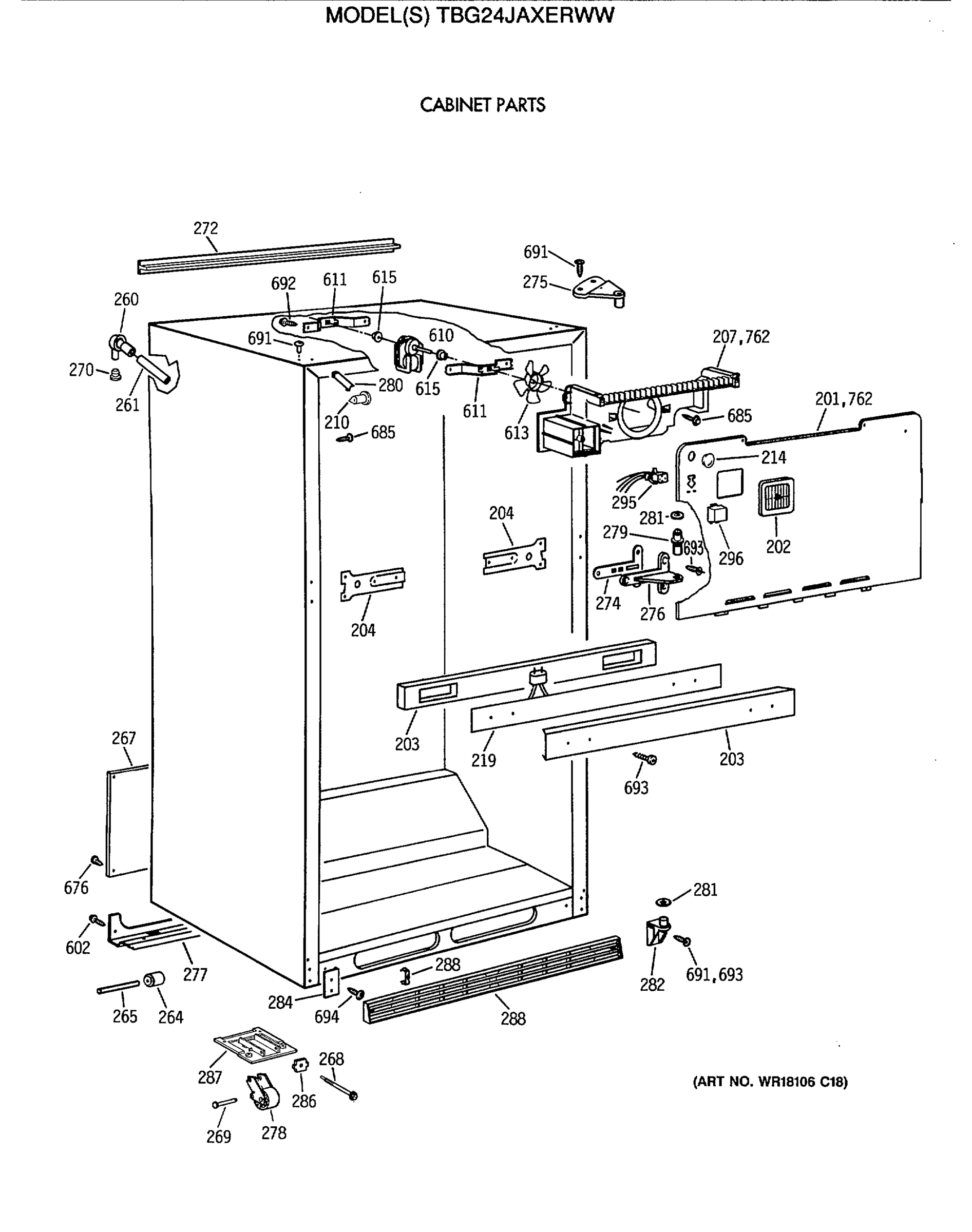 CABINET PARTS