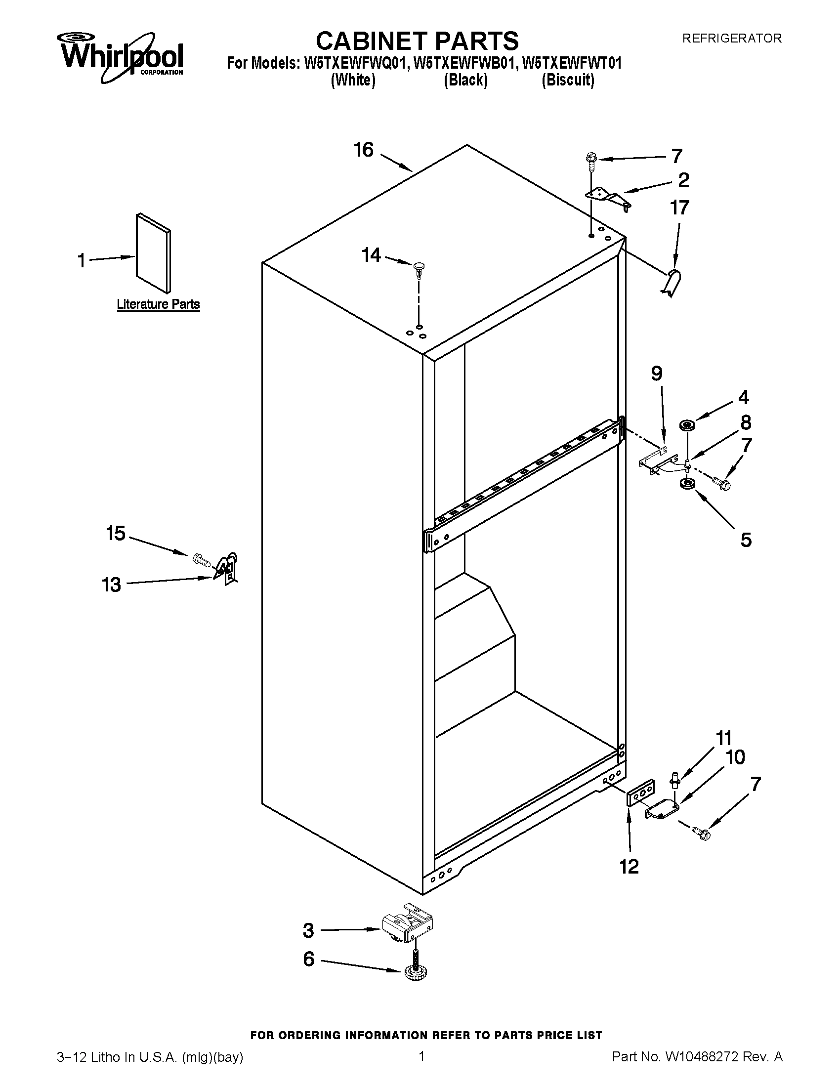 01 - CABINET PARTS