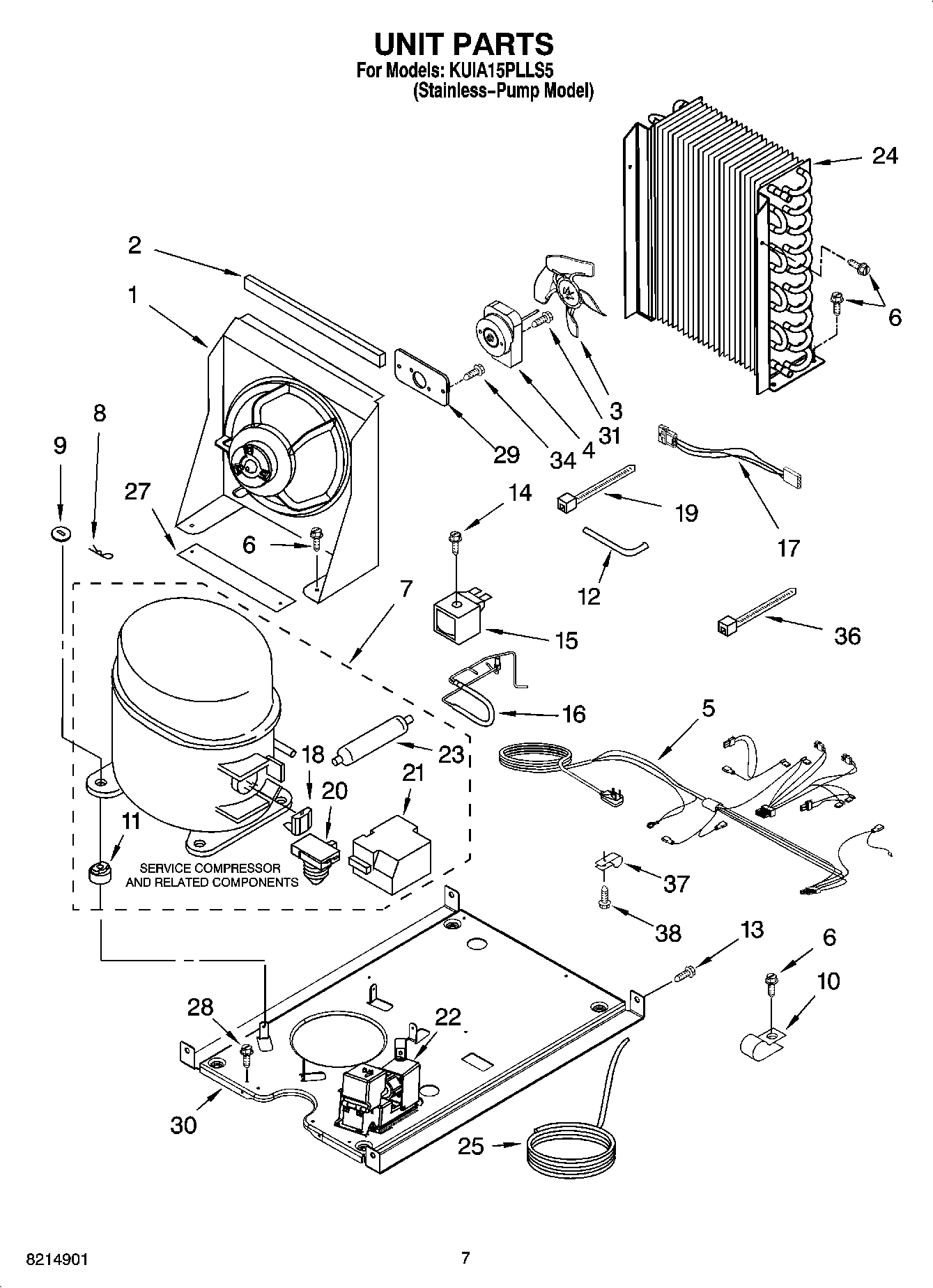 05 - UNIT PARTS, OPTIONAL PARTS (NOT INCLUDED)