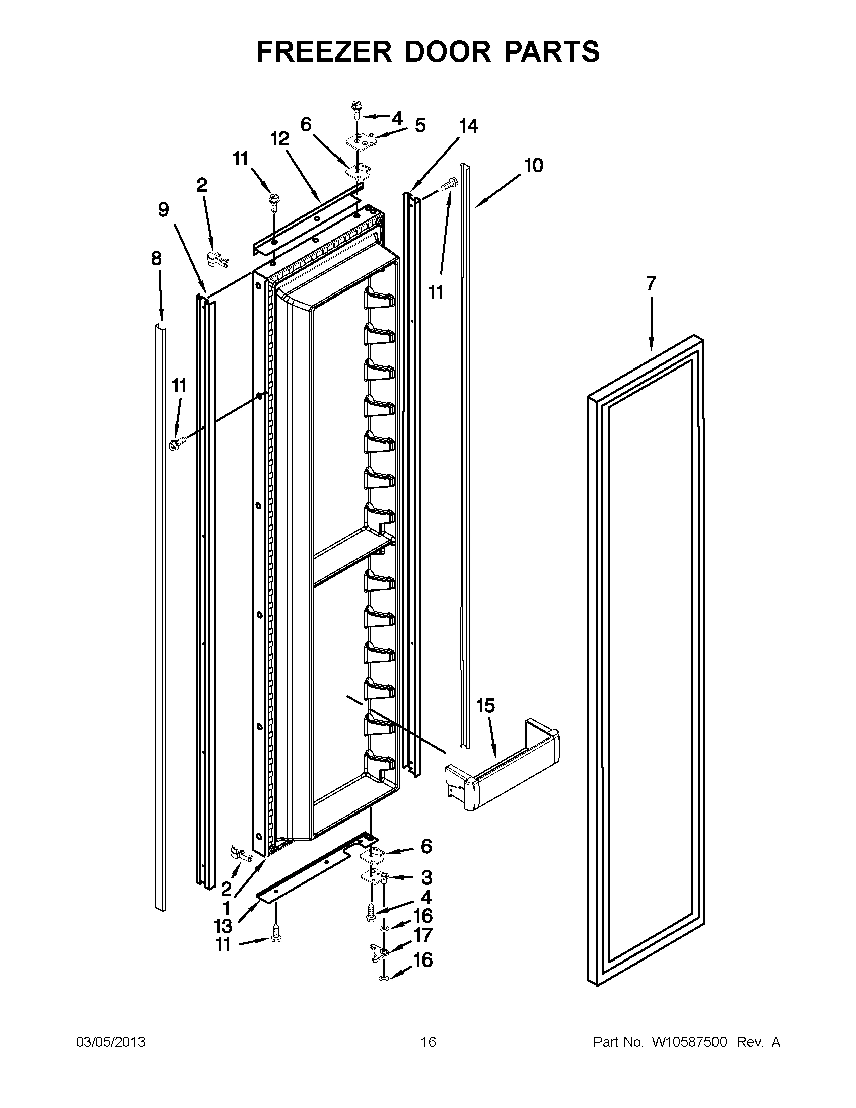 08 - FREEZER DOOR PARTS