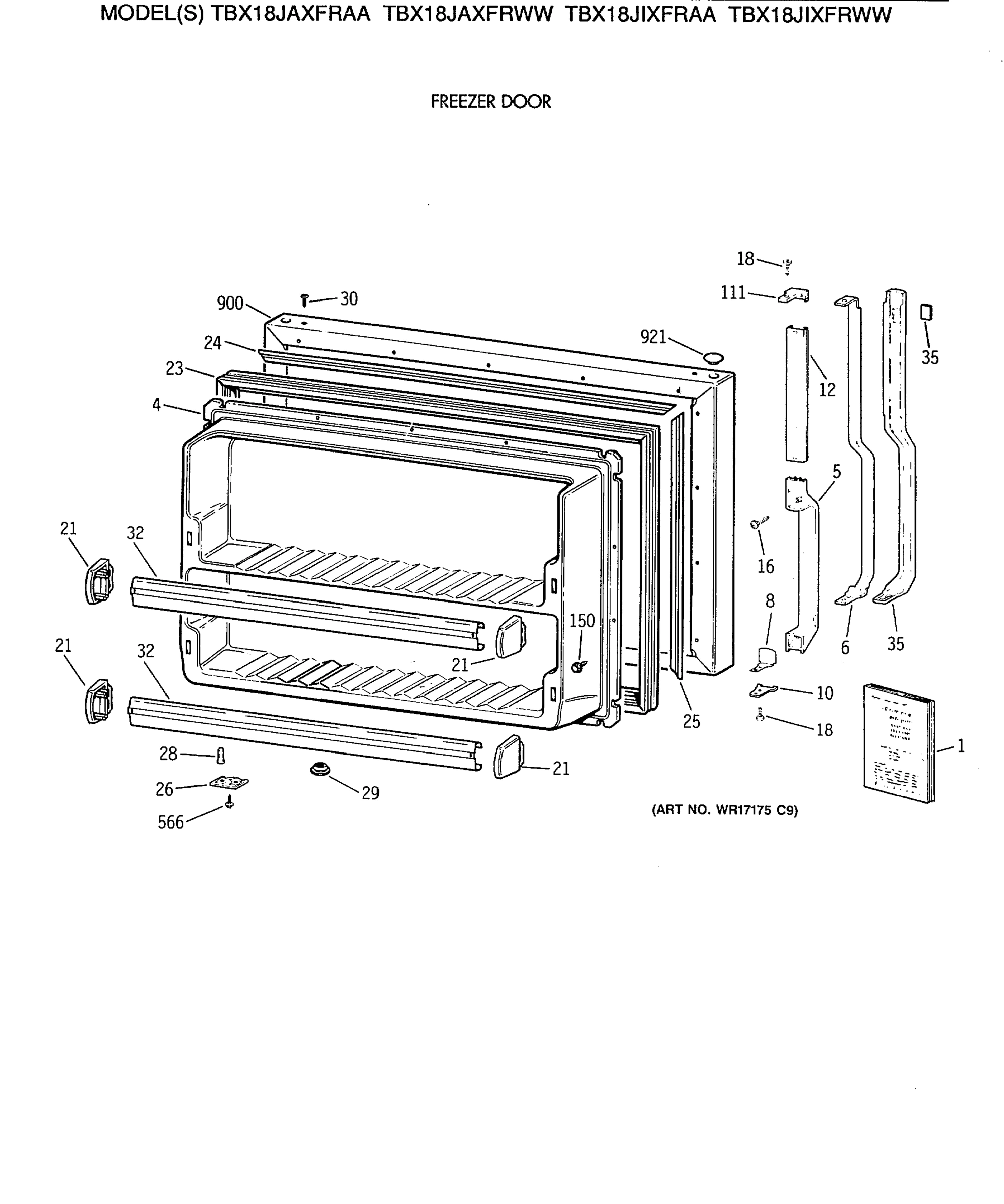 FREEZER DOOR