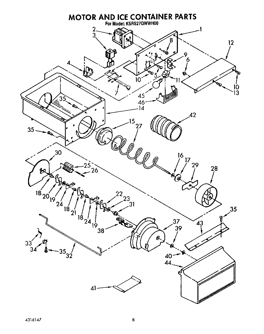 06 - MOTOR AND ICE CONTAINER