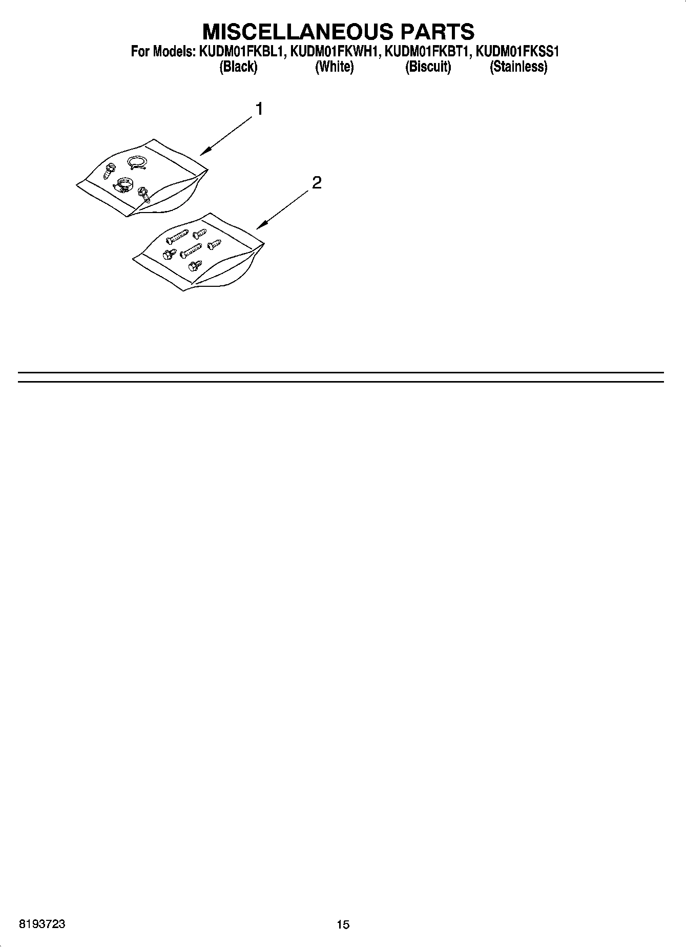 12 - MISCELLANEOUS PARTS, OPTIONAL PARTS (NOT INCLUDED)