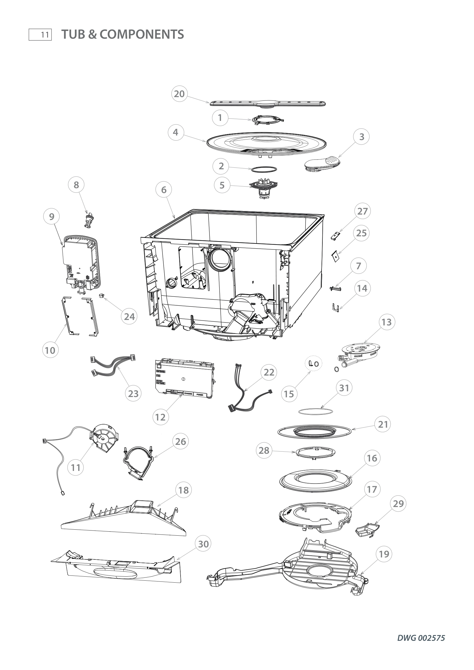 TUB & COMPONENTS