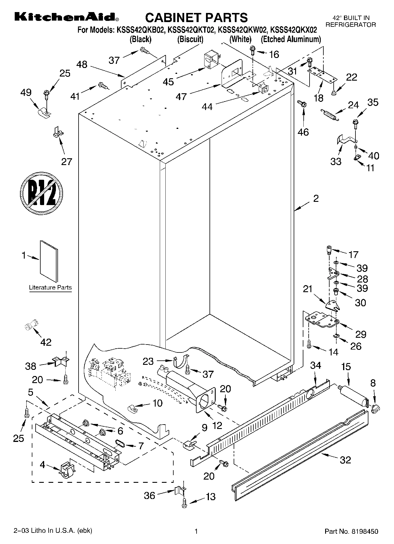 01 - CABINET PARTS