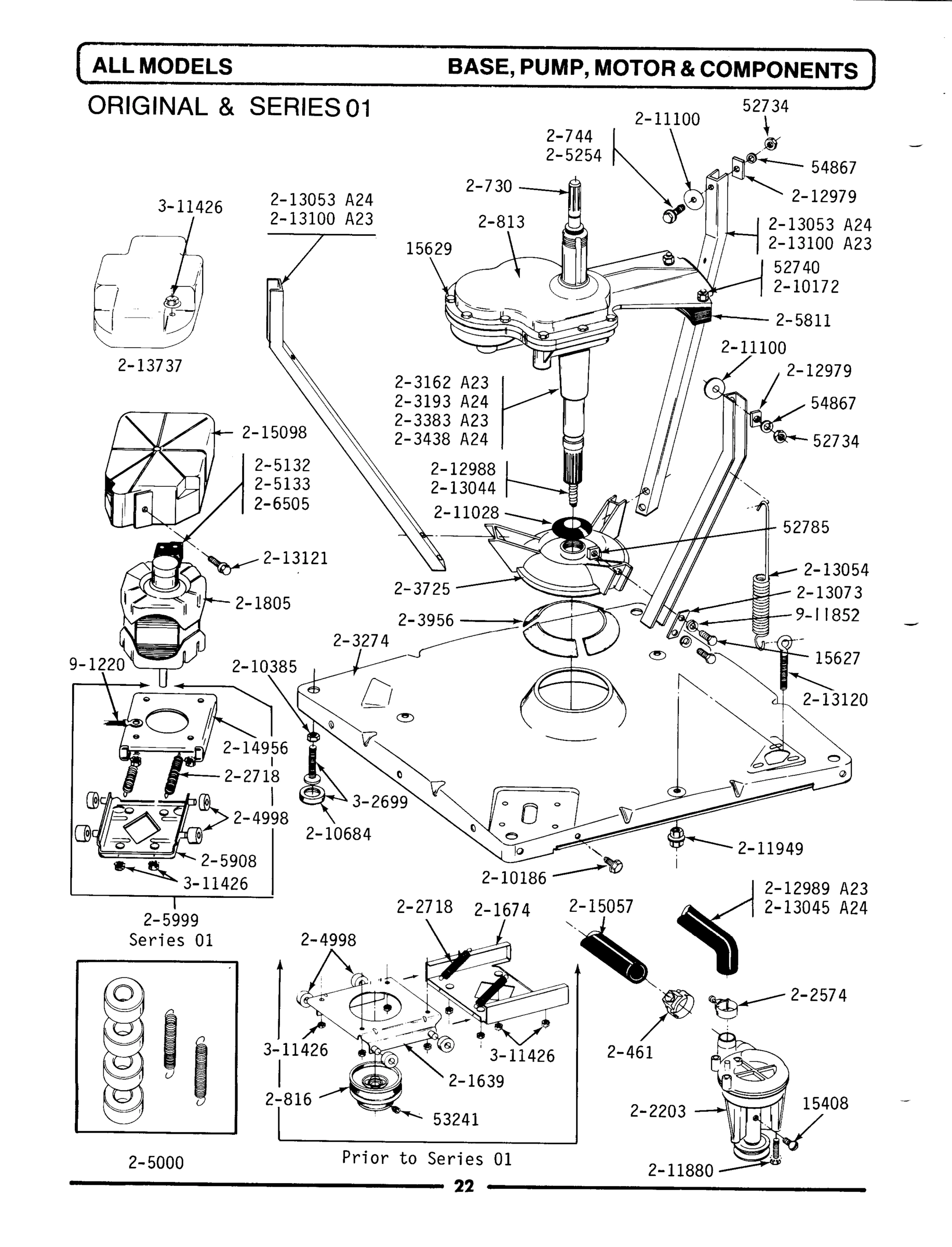 05 - BASE, PUMP, MOTOR & COMPONENTS