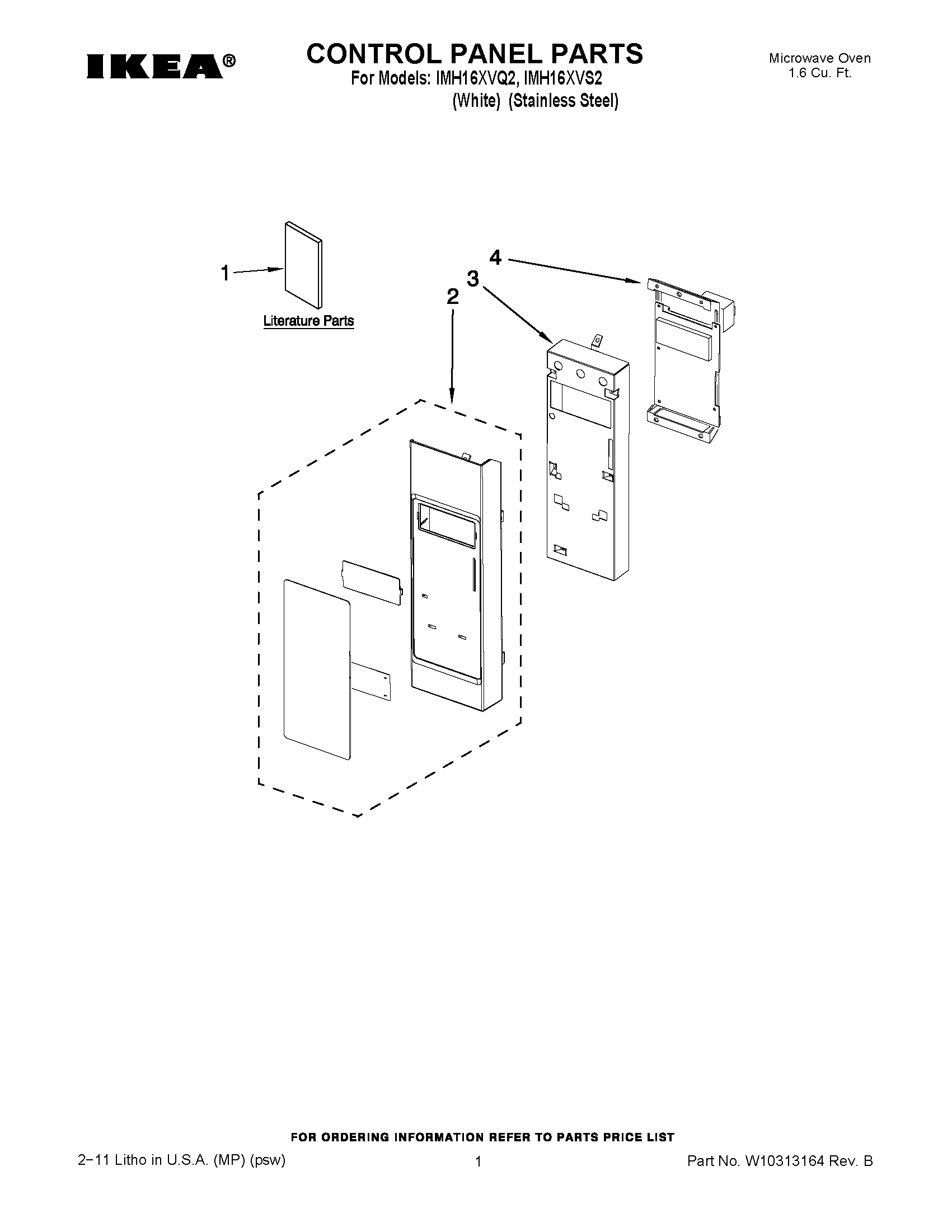 01 - CONTROL PANEL PARTS