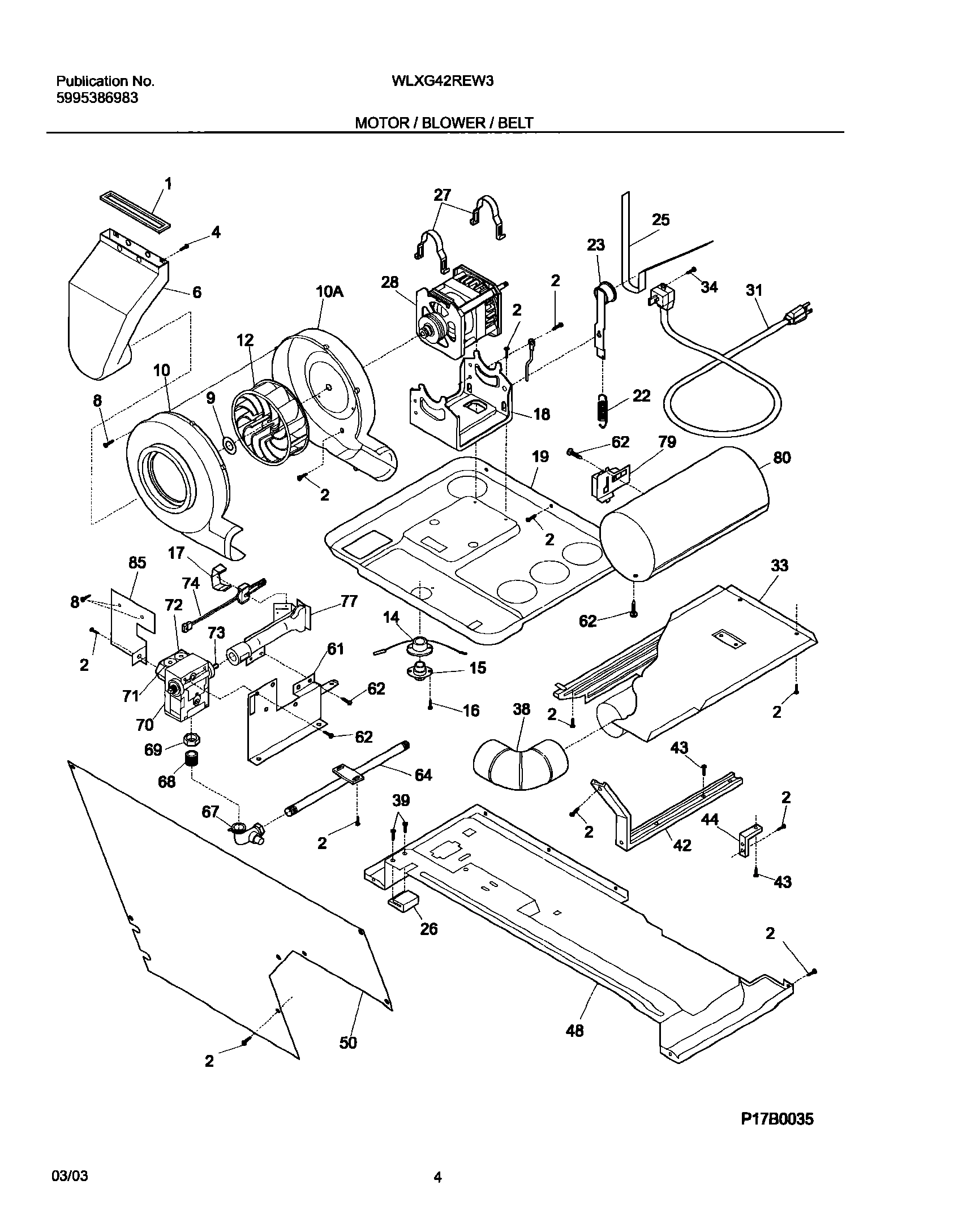 05 - MOTOR/BLOWER/BELT