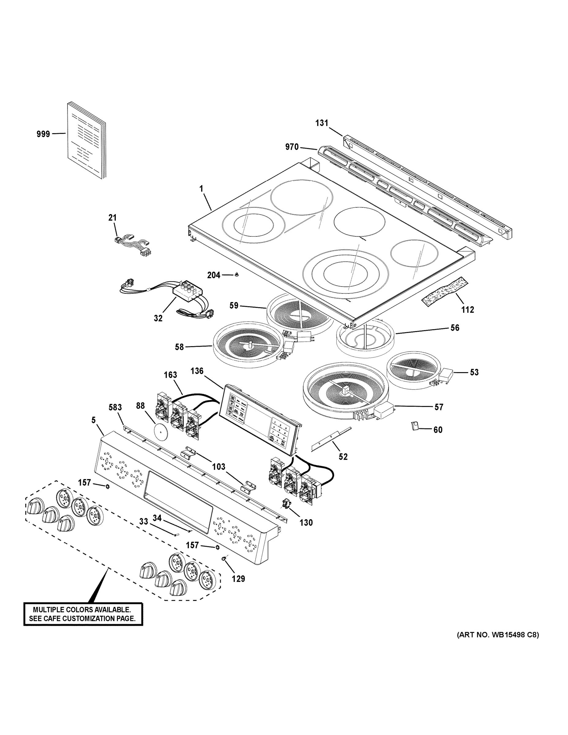 CONTROL PANEL & COOKTOP