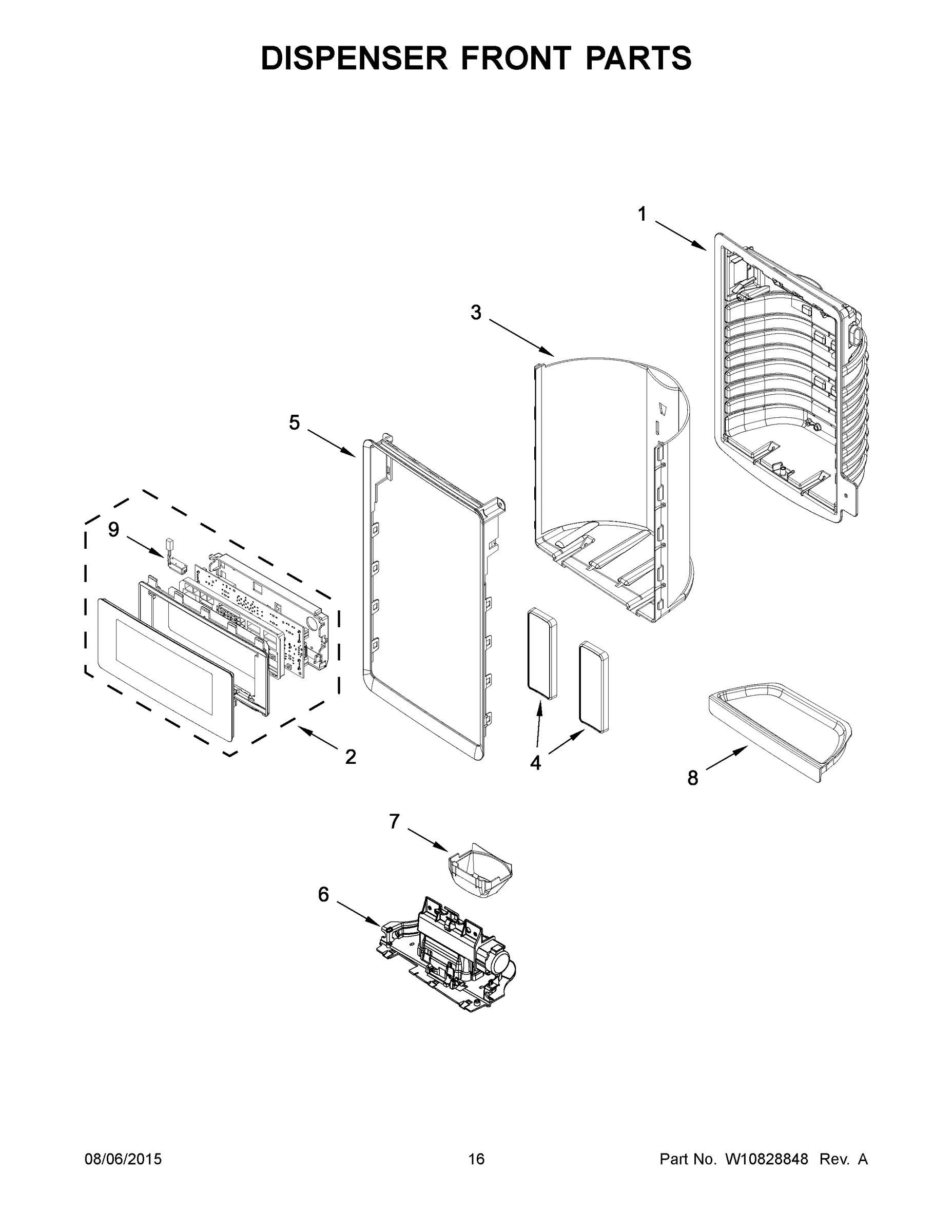 09 - DISPENSER FRONT PARTS
