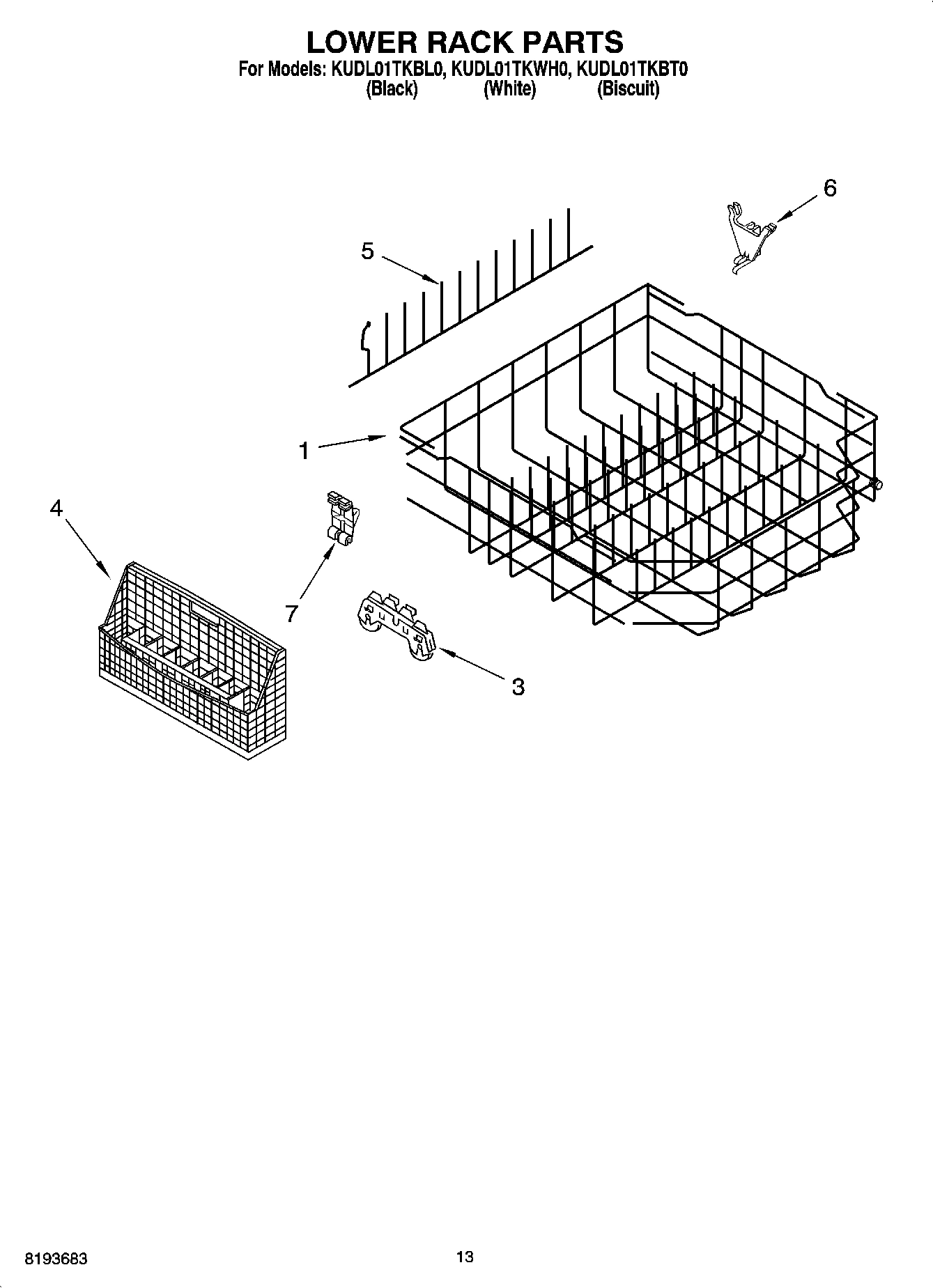 10 - LOWER RACK PARTS
