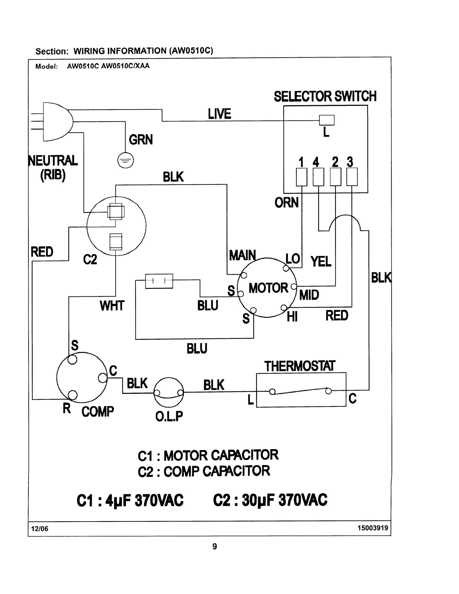 05 - WIRING INFORMATION (AW0510C)