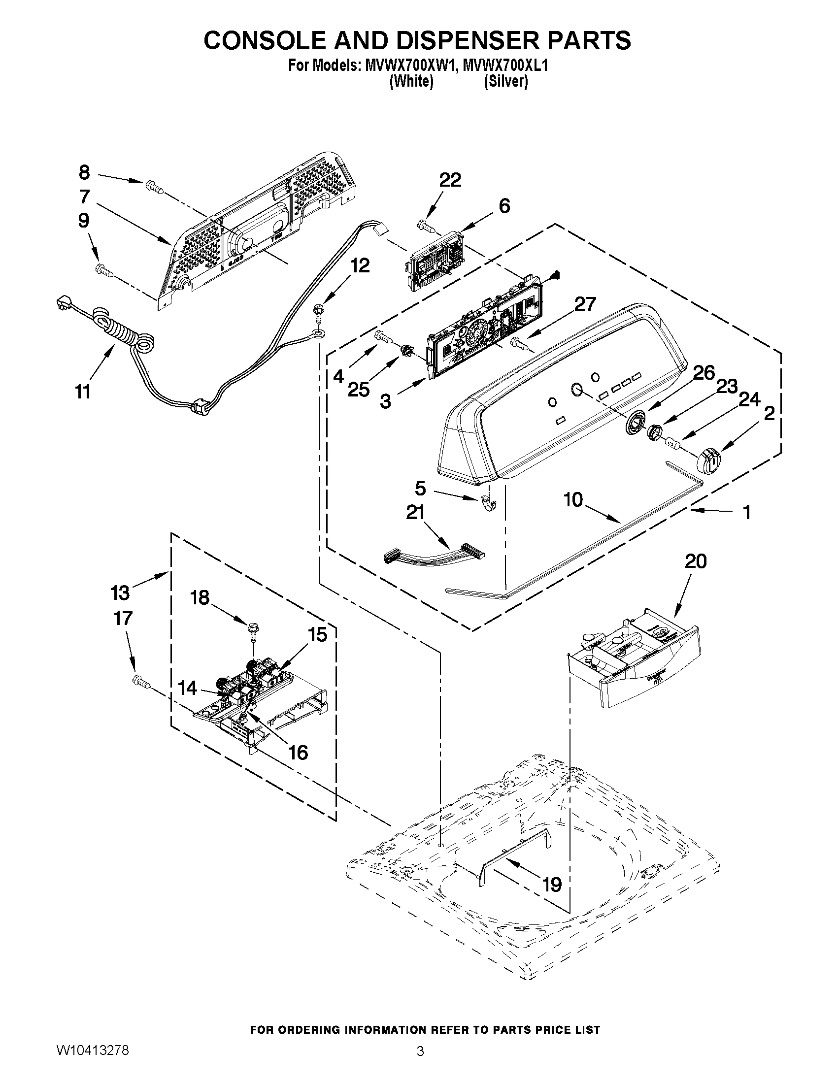 02 - CONSOLE AND DISPENSER PARTS