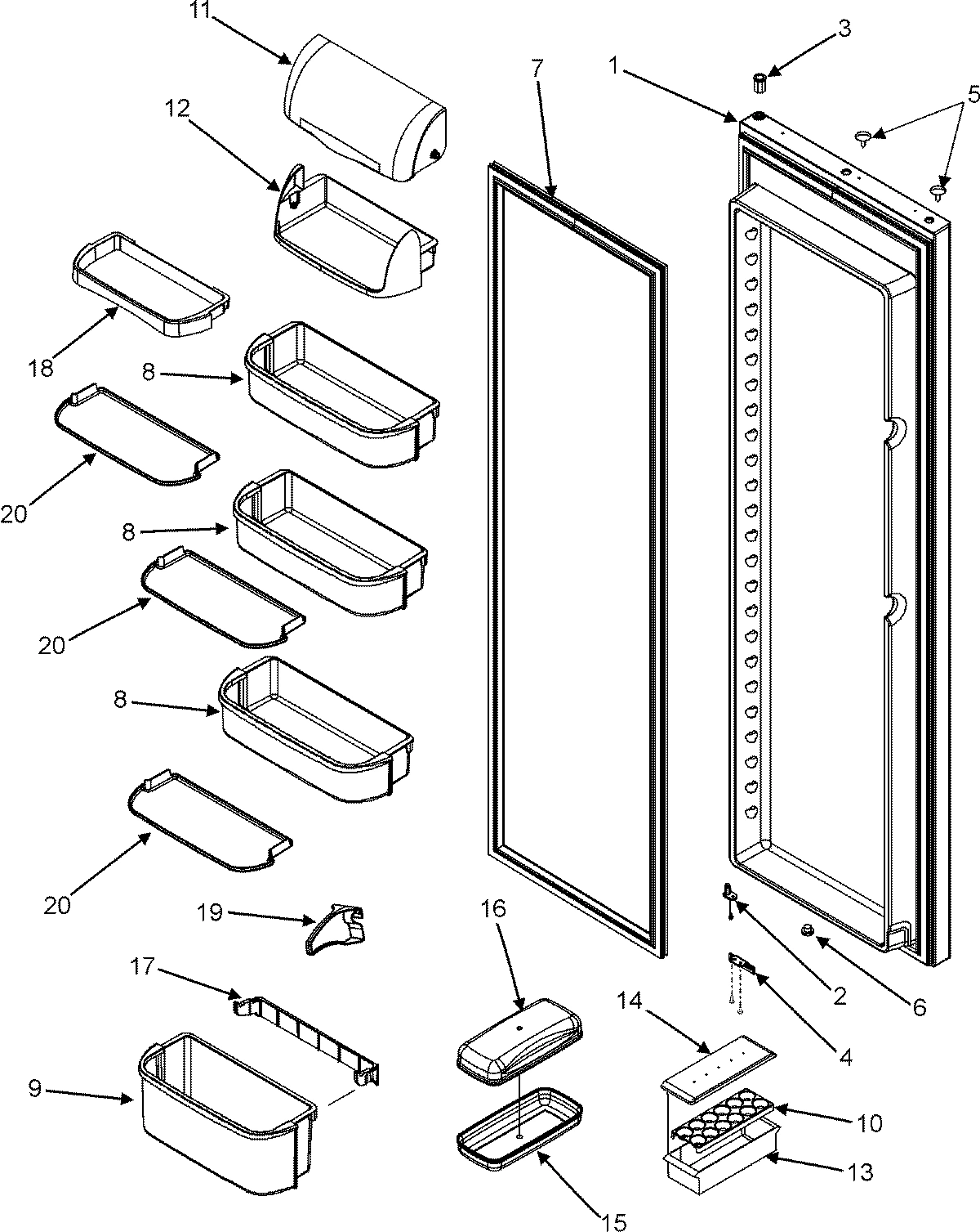 15 - REFRIGERATOR DOOR