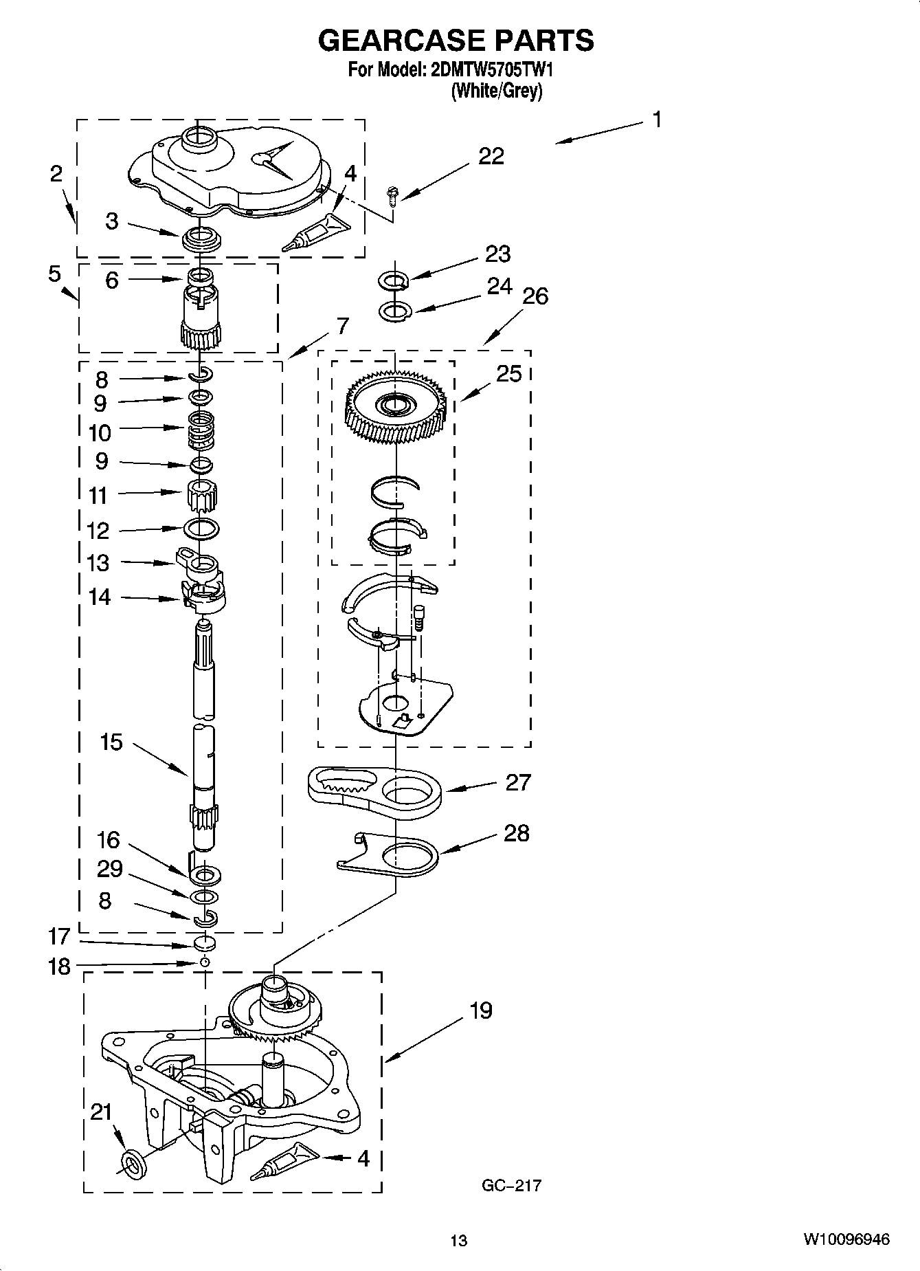 08 - GEARCASE PARTS
