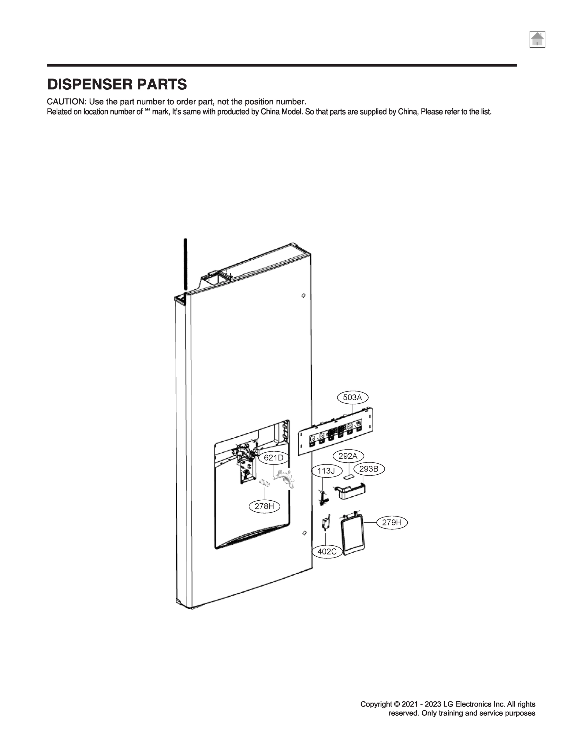 DISPENSER PARTS