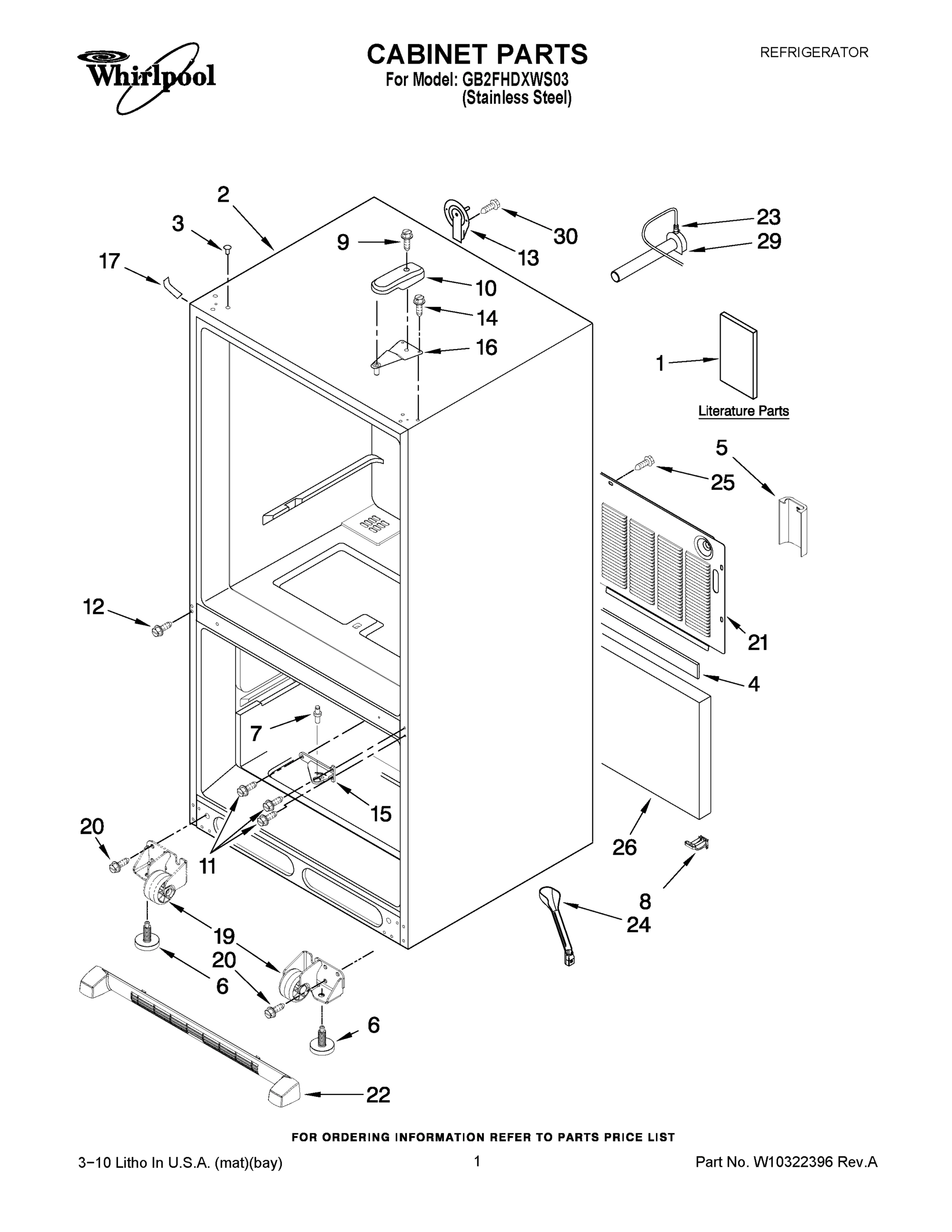 01 - CABINET PARTS