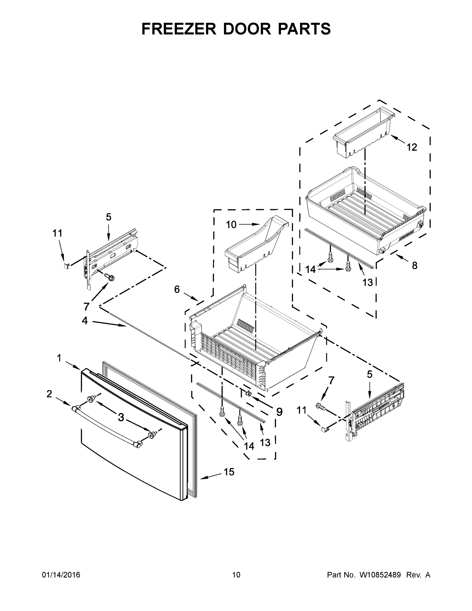 06 - FREEZER DOOR PARTS