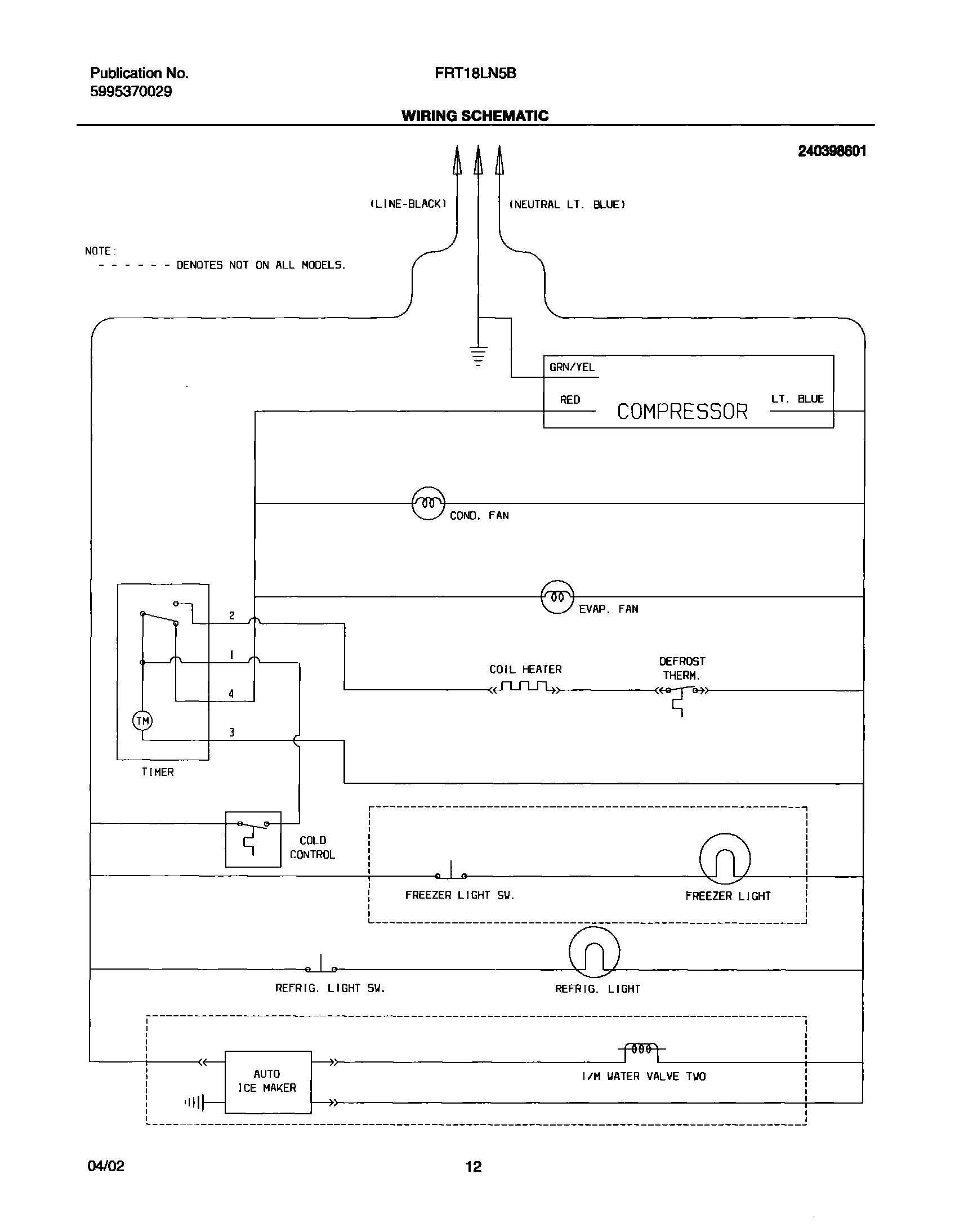 12 - WIRING SCHEMATIC