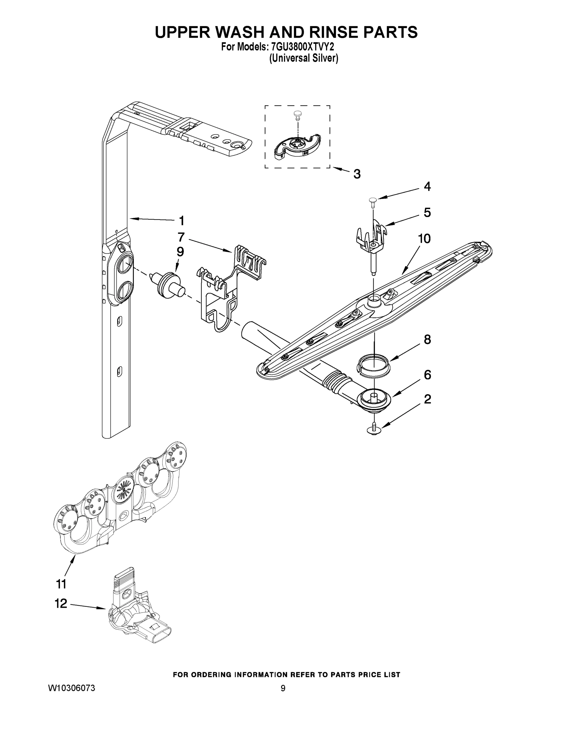 07 - UPPER WASH AND RINSE PARTS
