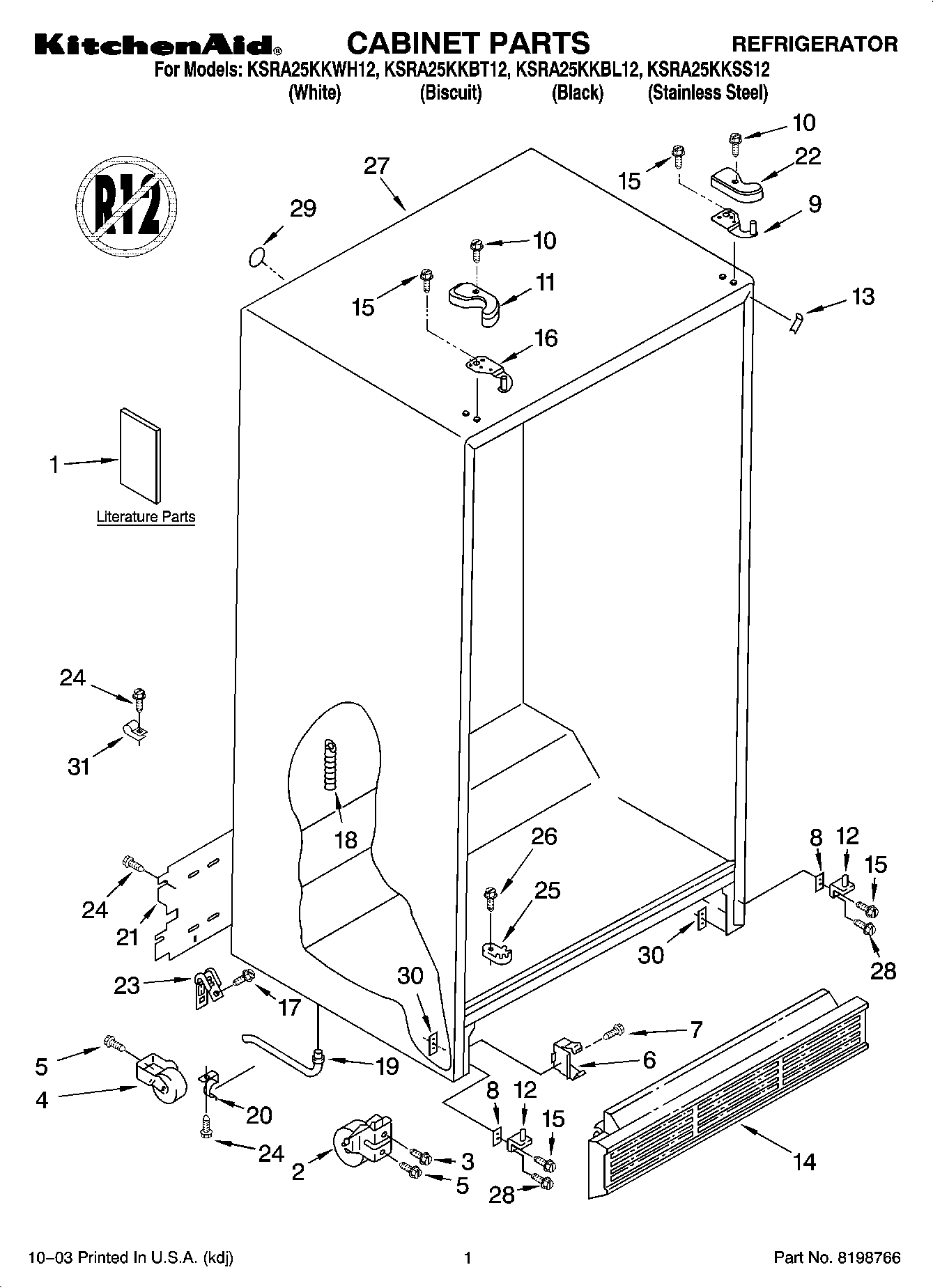 01 - CABINET PARTS