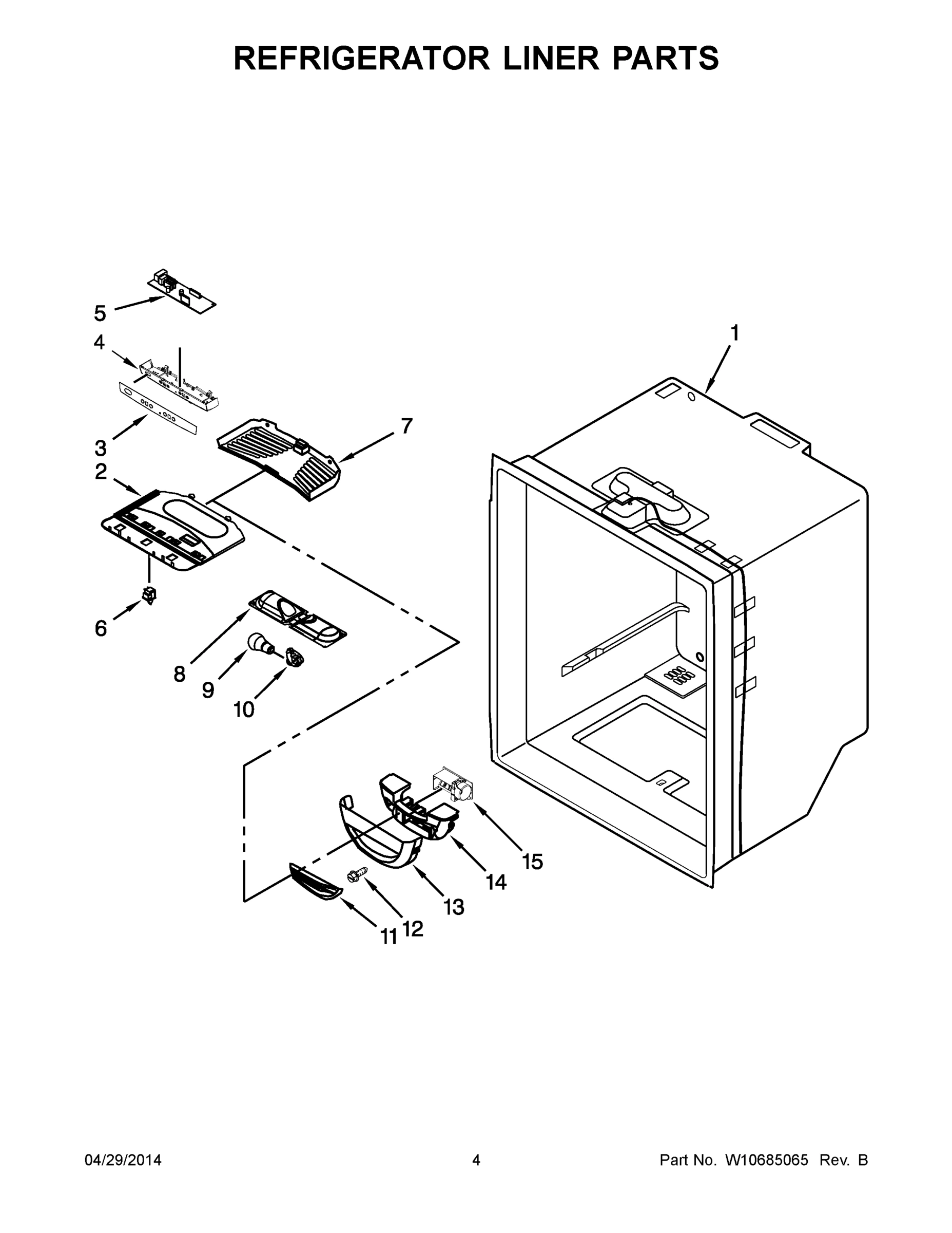 03 - REFRIGERATOR LINER PARTS