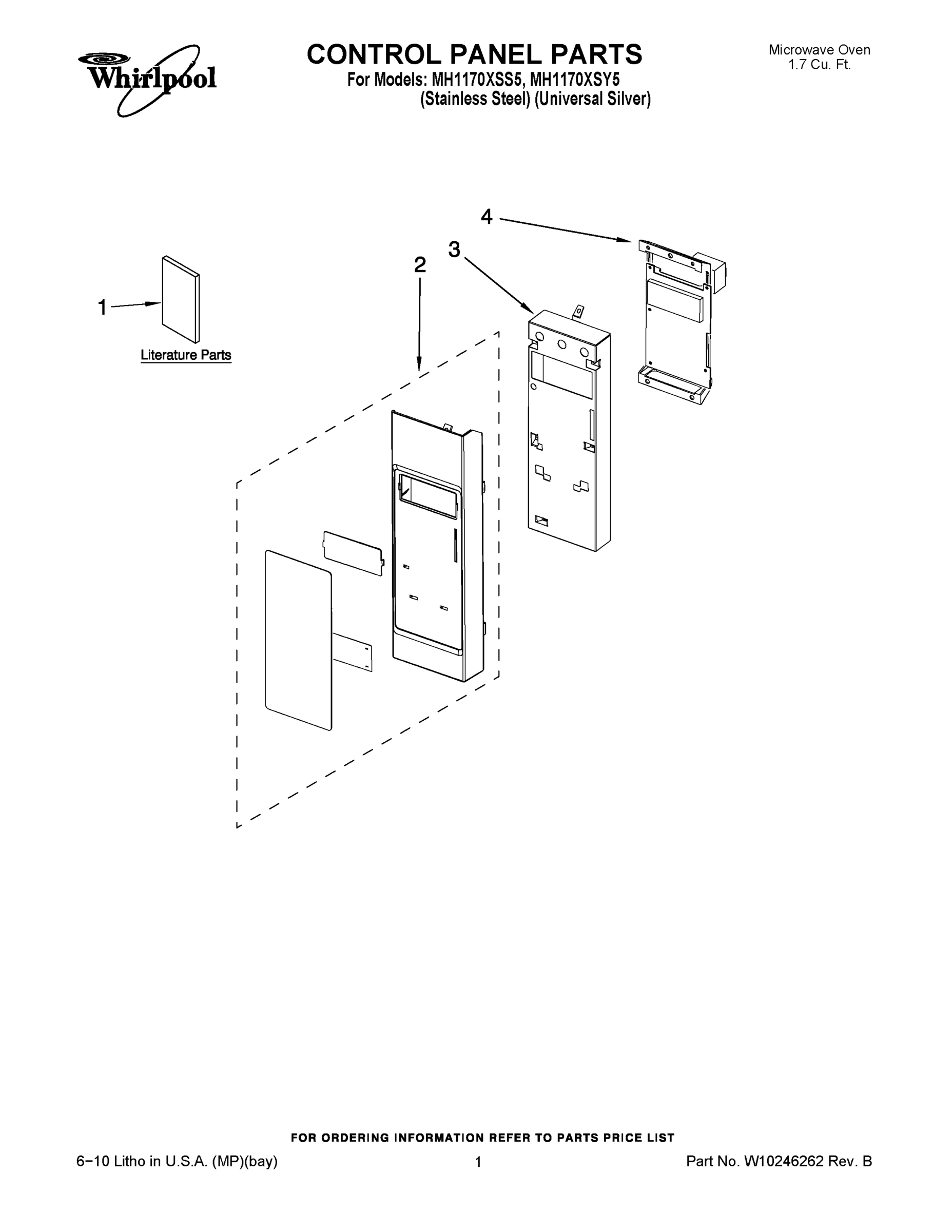 01 - CONTROL PANEL PARTS
