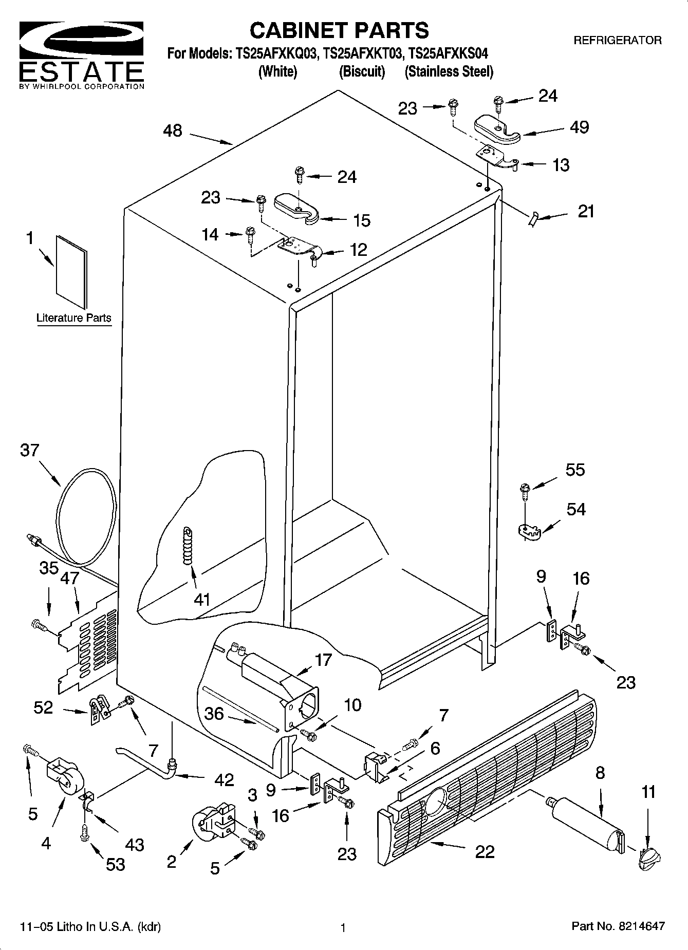 01 - CABINET PARTS