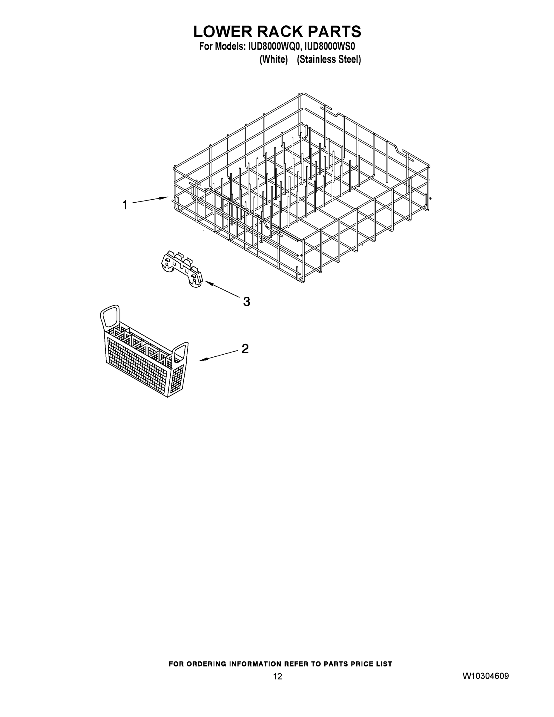 10 - LOWER RACK PARTS