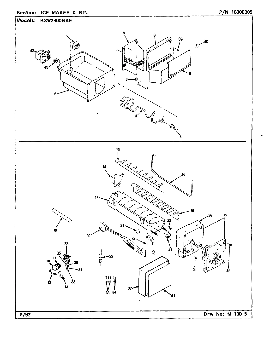 08 - ICE MAKER & BIN
