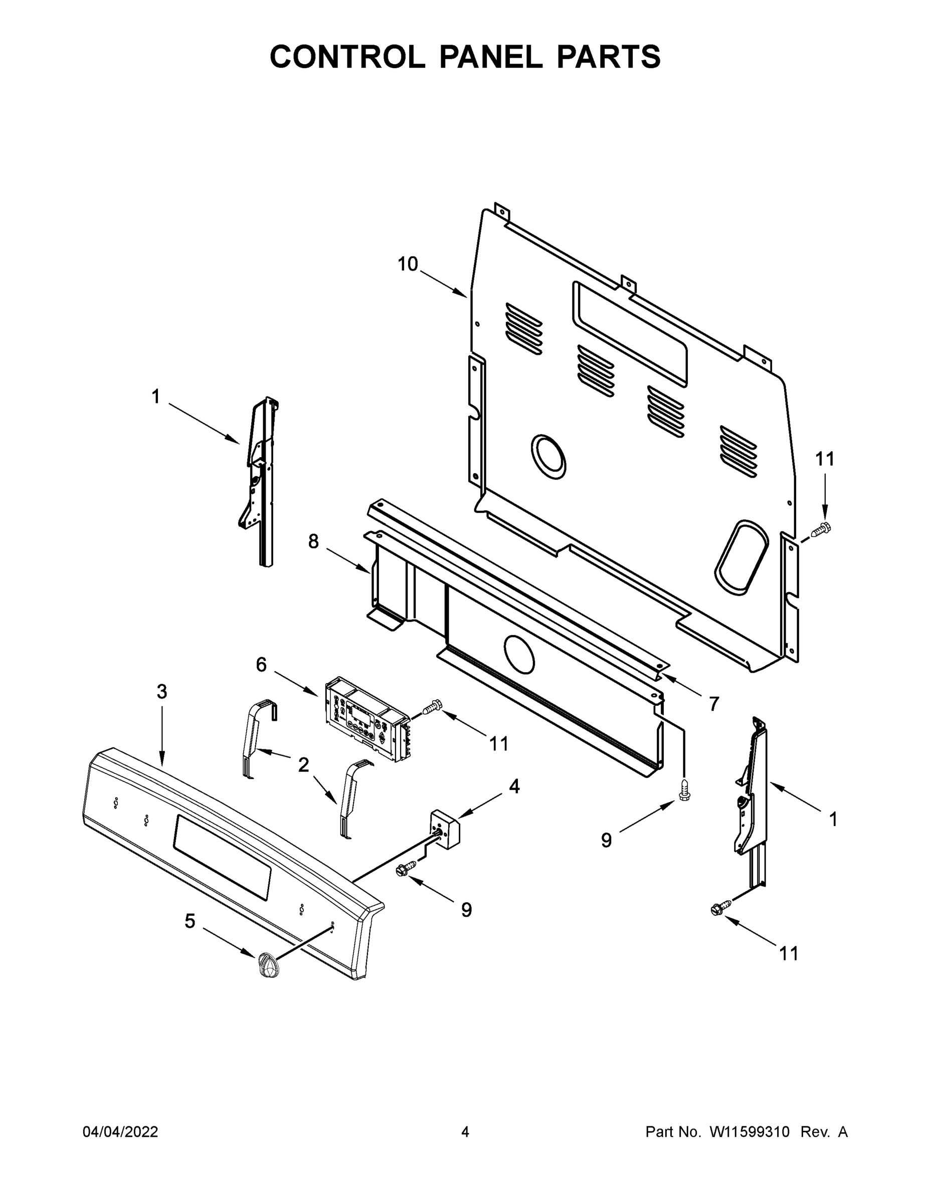03 - CONTROL PANEL PARTS