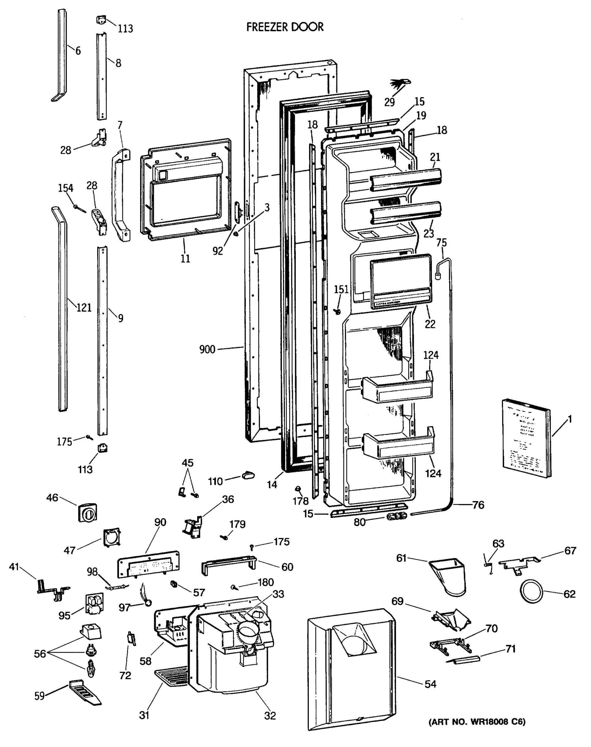 FREEZER DOOR