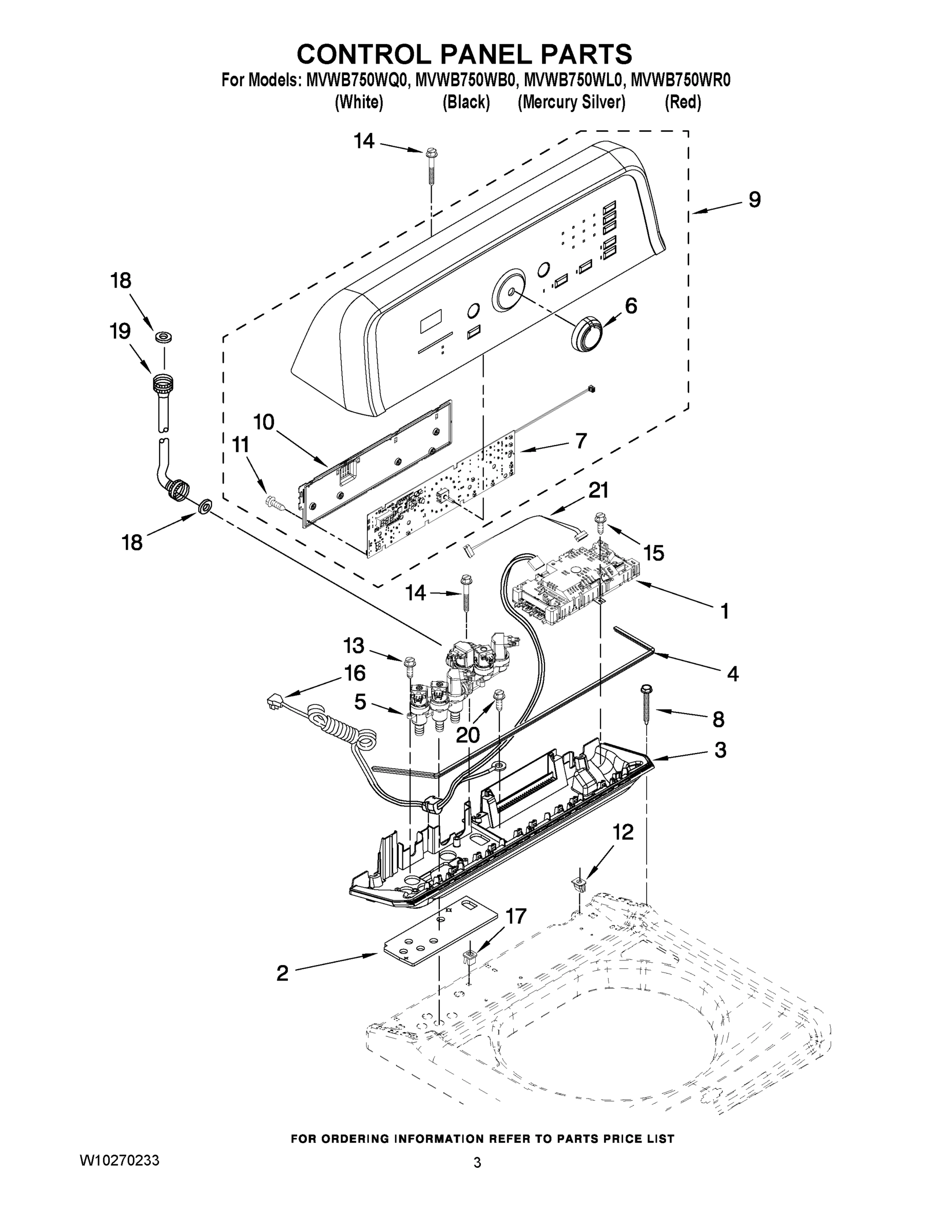 02 - CONTROL PANEL PARTS