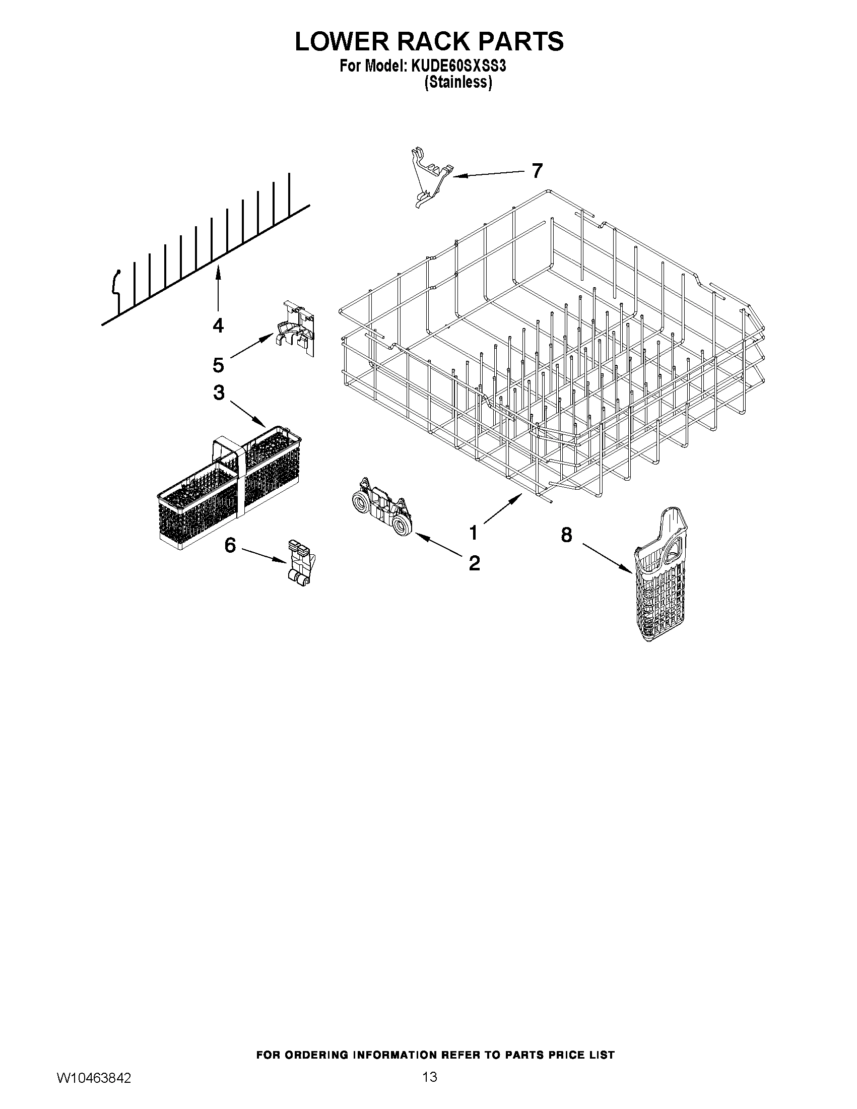 10 - LOWER RACK PARTS