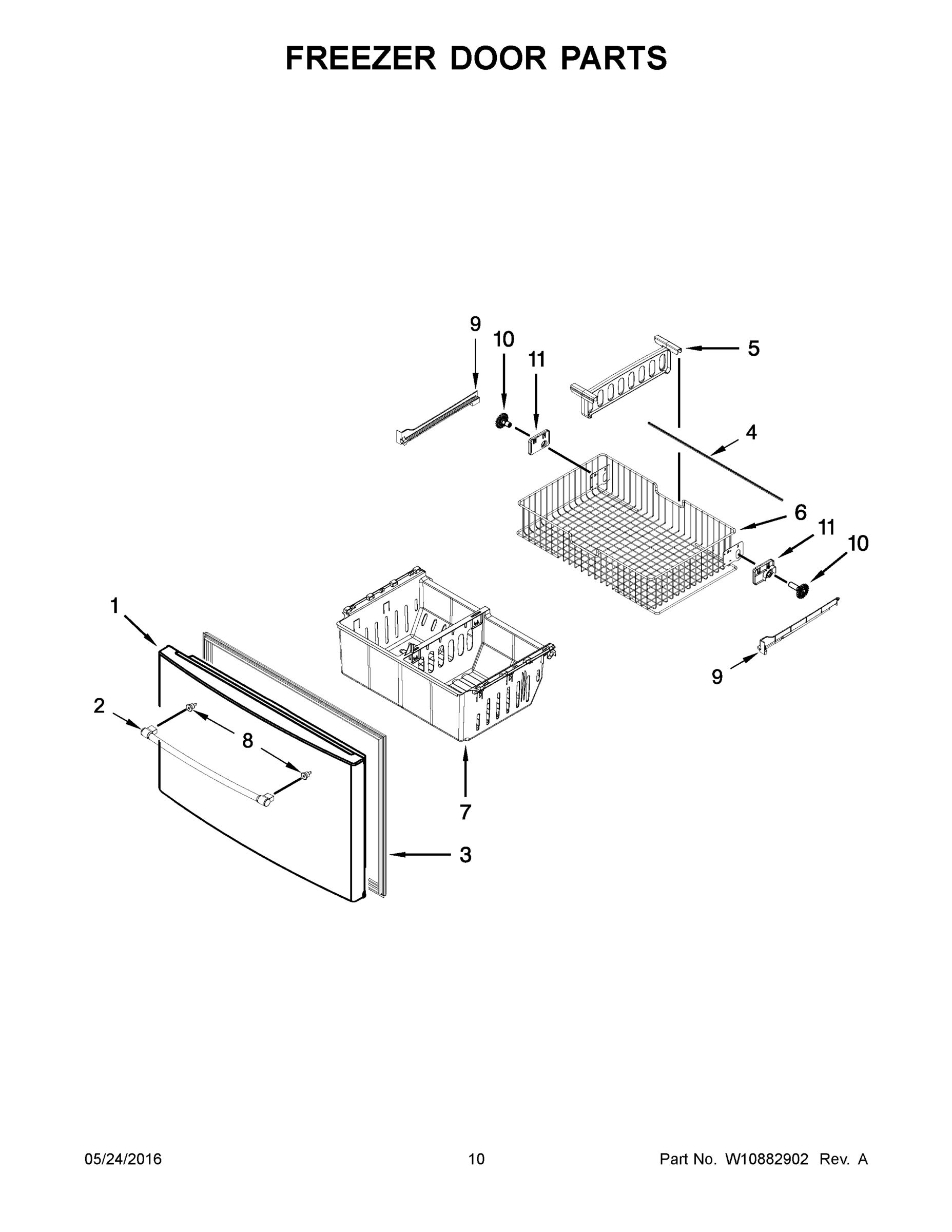 06 - FREEZER DOOR PARTS