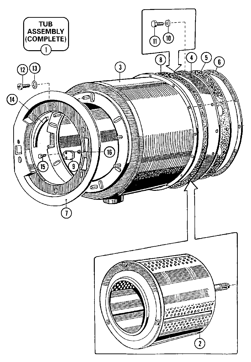 08 - BASKET & OUTER SHELL ASSEMBLY