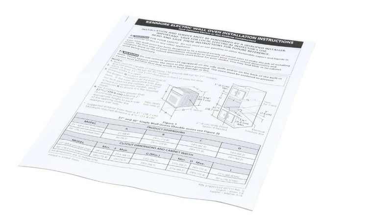 318201512 Frigidaire Instruction