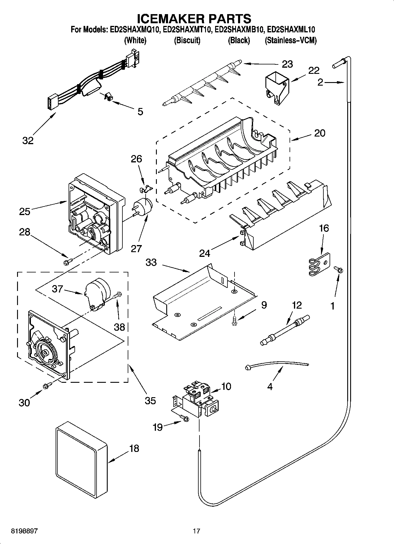 10 - ICEMAKER PARTS