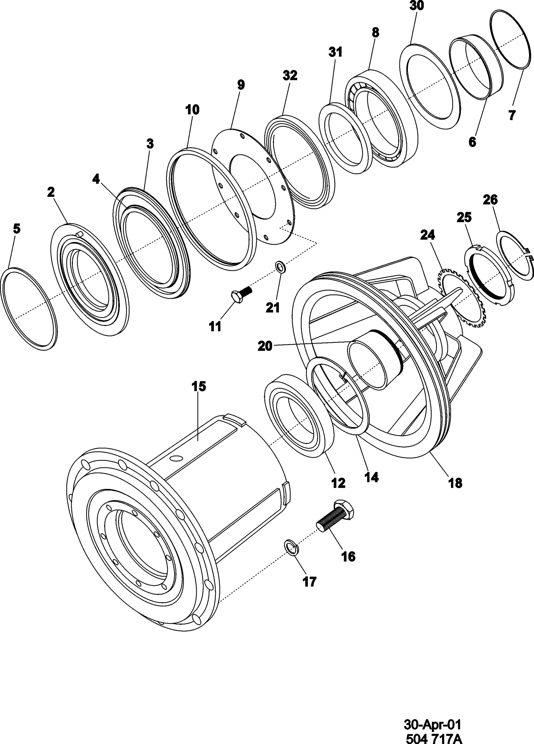 06 - TRUNNION AND BEARING ASY