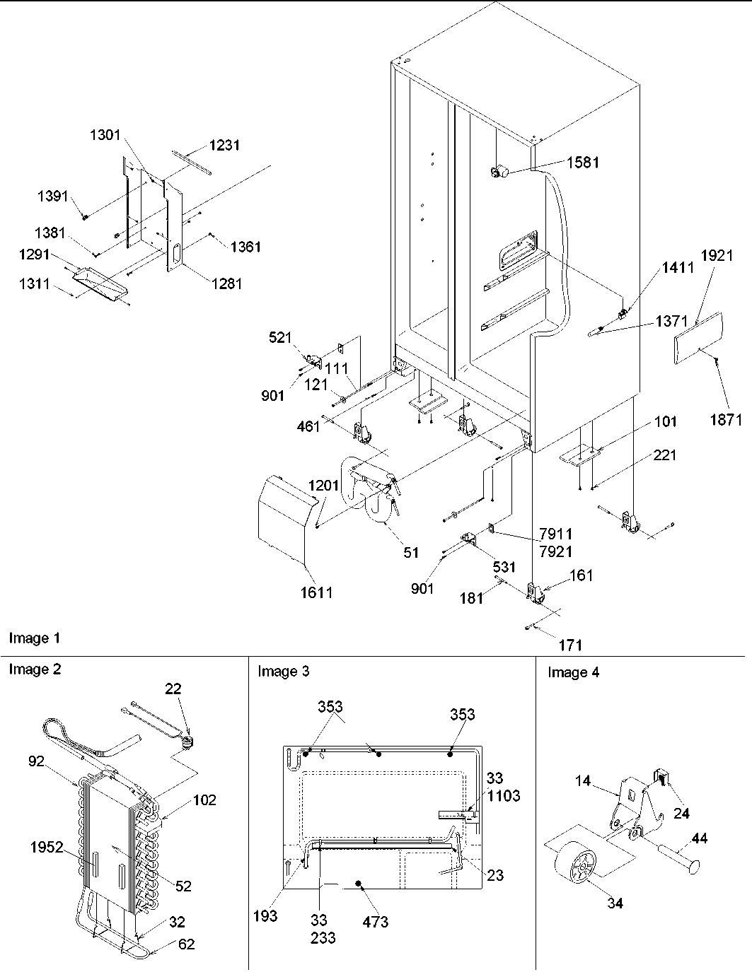 04 - Drain, Rollers & Evap Assy