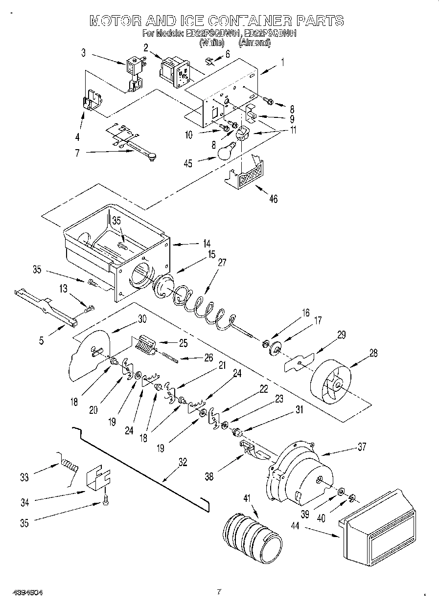 06 - MOTOR AND ICE CONTAINER