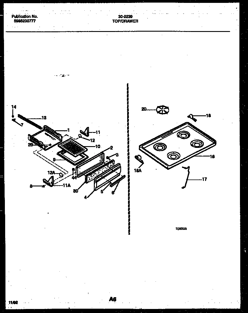 04 - COOKTOP AND BROILER DRAWER PARTS